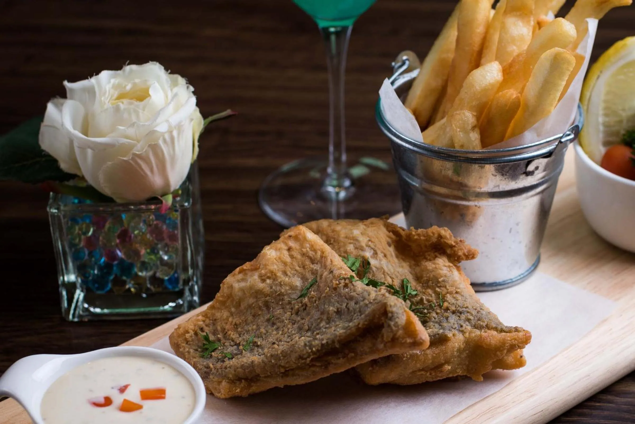 Food in Green Ville Laguna Hotel