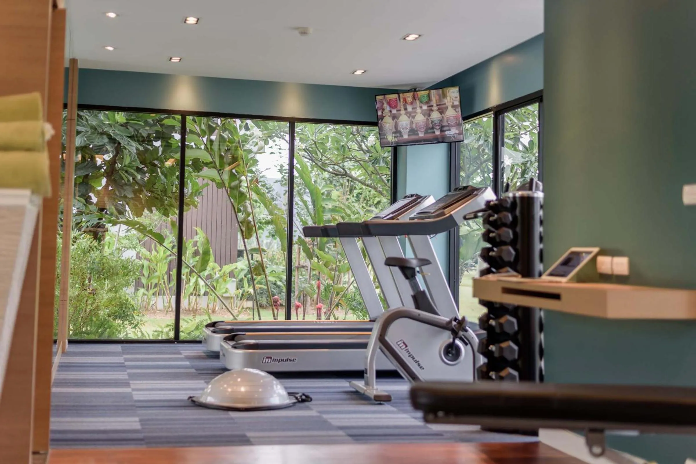 Fitness centre/facilities in Green Ville Laguna Hotel