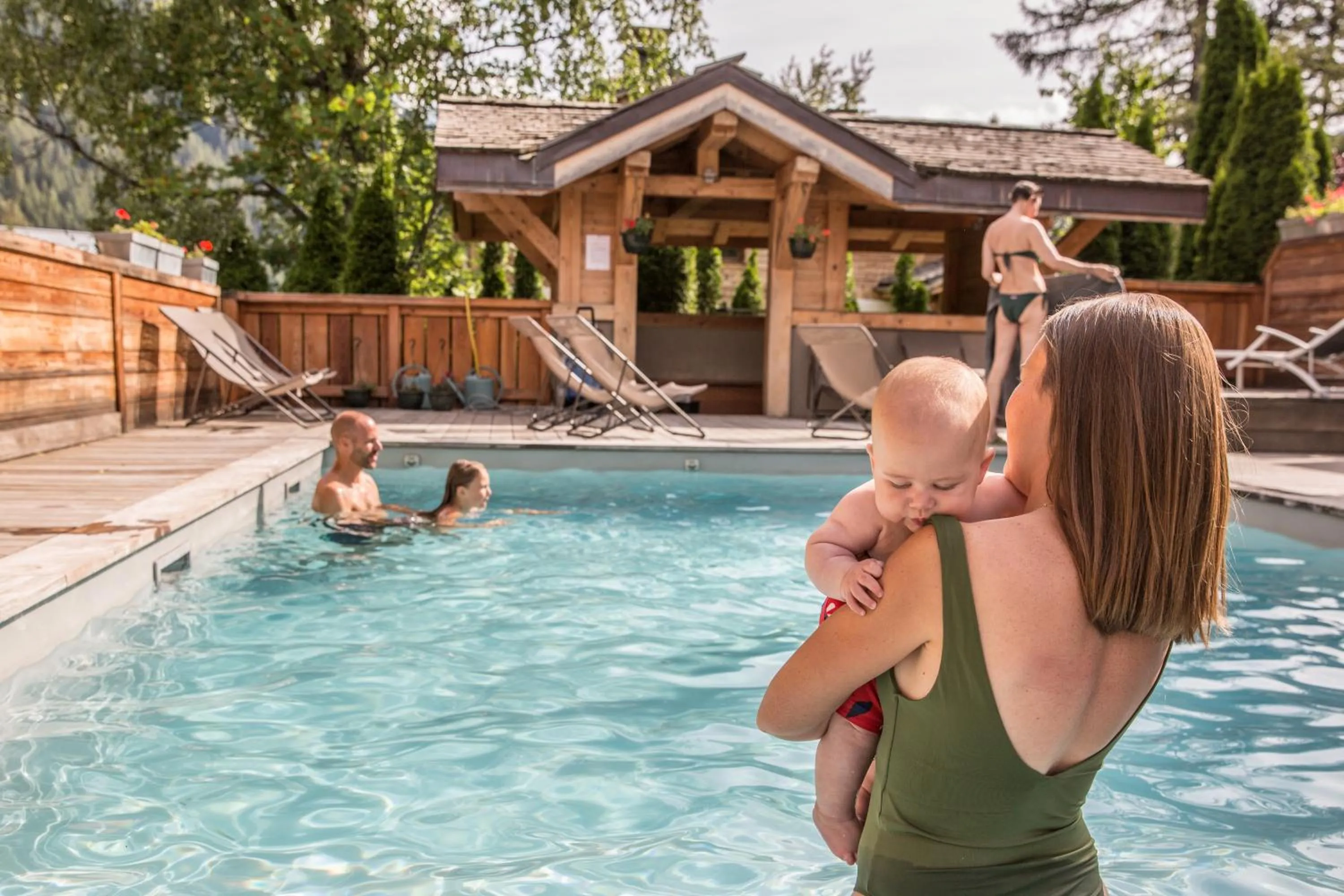 Swimming pool in Les Rives d'Argentière