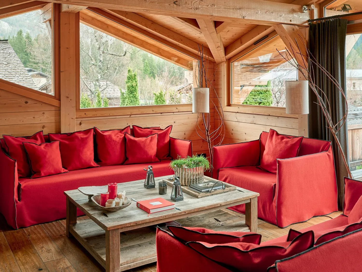 Living room in Les Rives d'Argentière