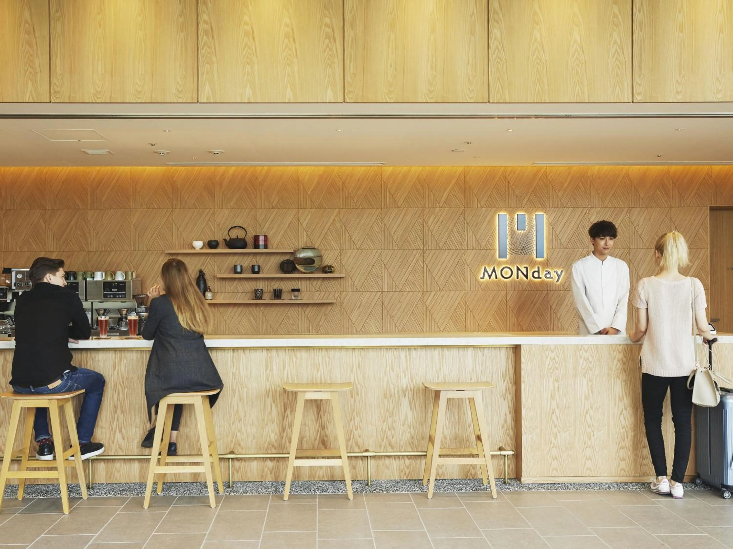 Lobby or reception in hotel MONday Premium TOYOSU