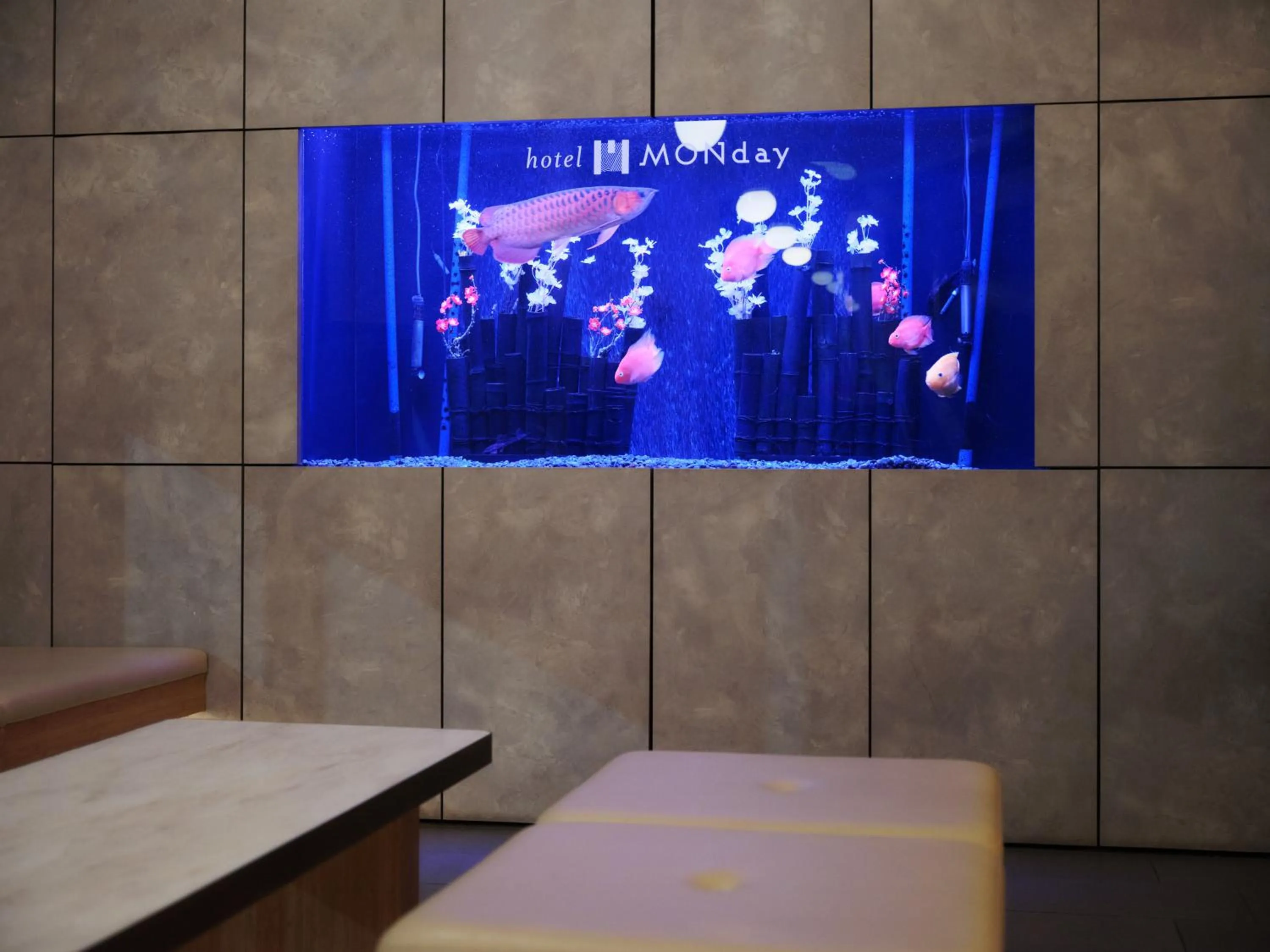 Lobby or reception in hotel MONday Premium TOYOSU