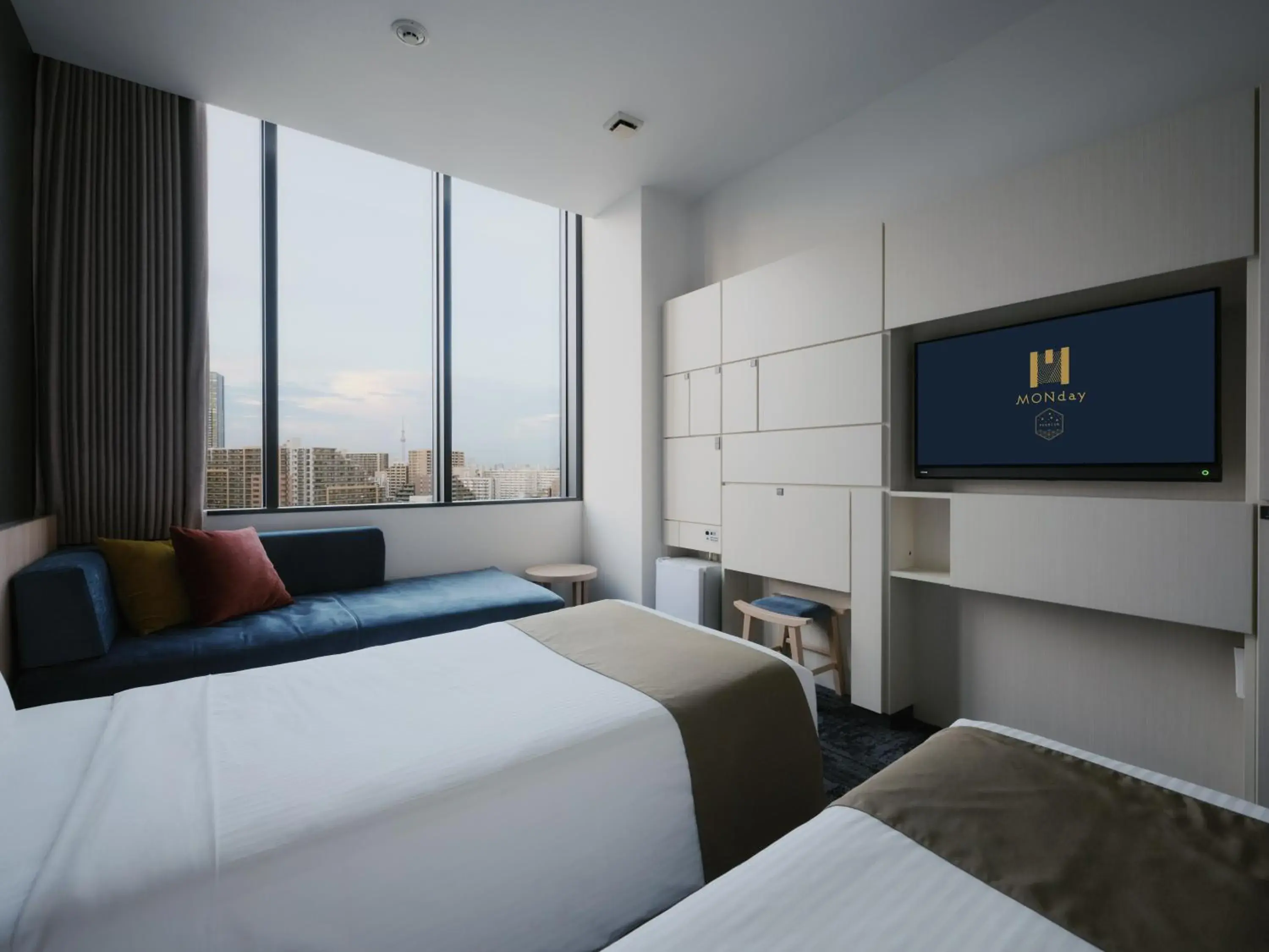 Bed in hotel MONday Premium TOYOSU Bed in hotel MONday Premium TOYOSU