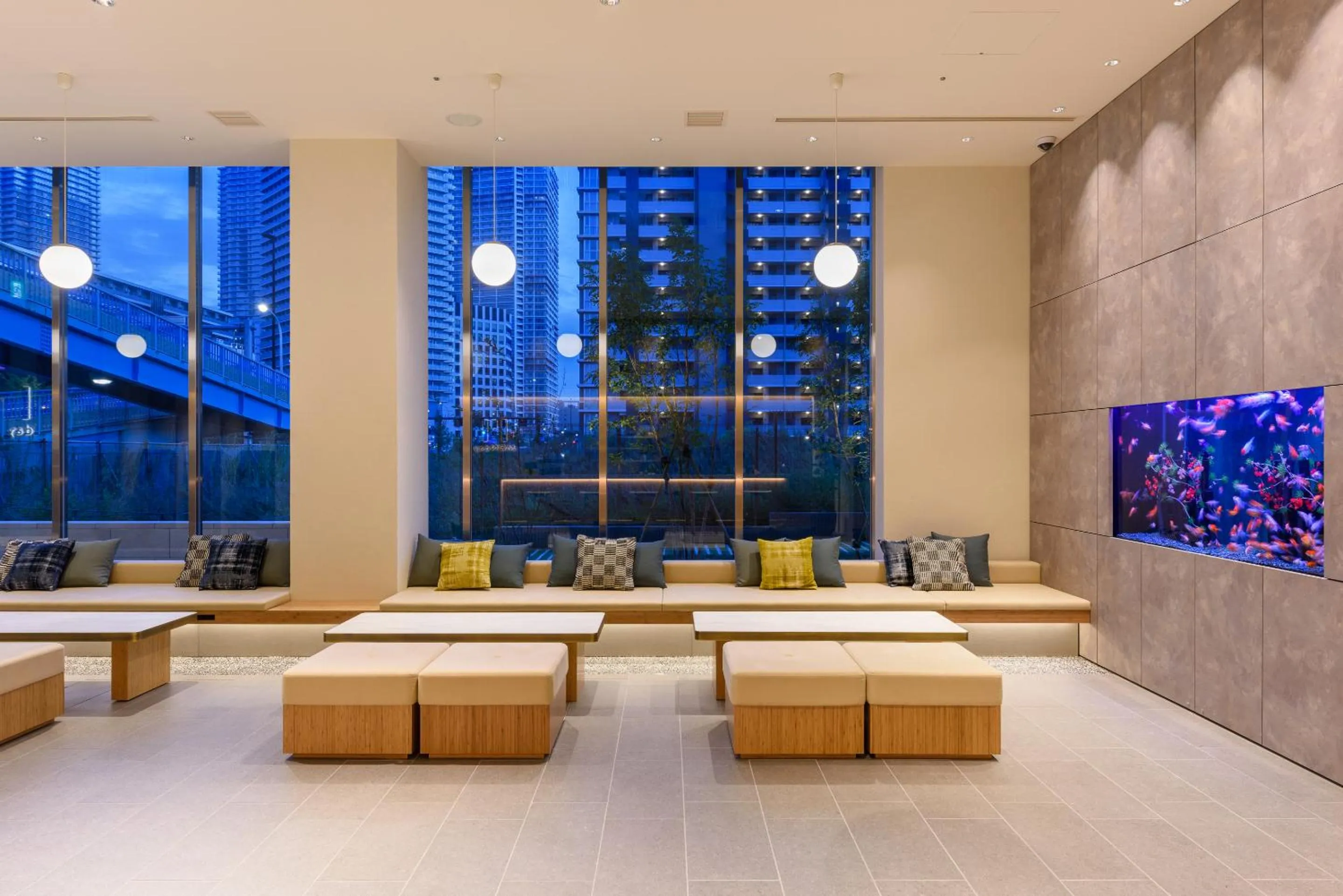 Lobby or reception in hotel MONday Premium TOYOSU