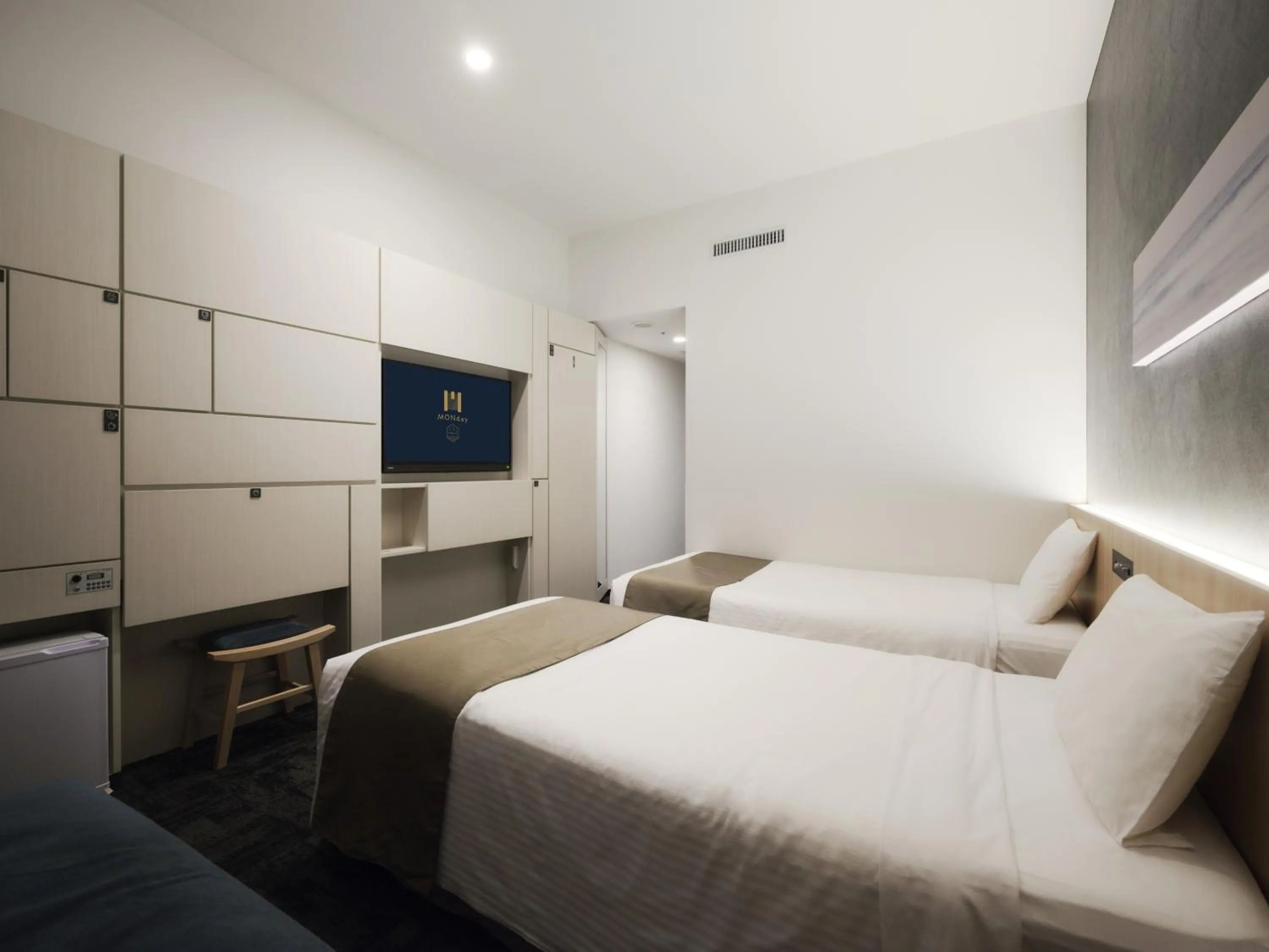 Bed in hotel MONday Premium TOYOSU