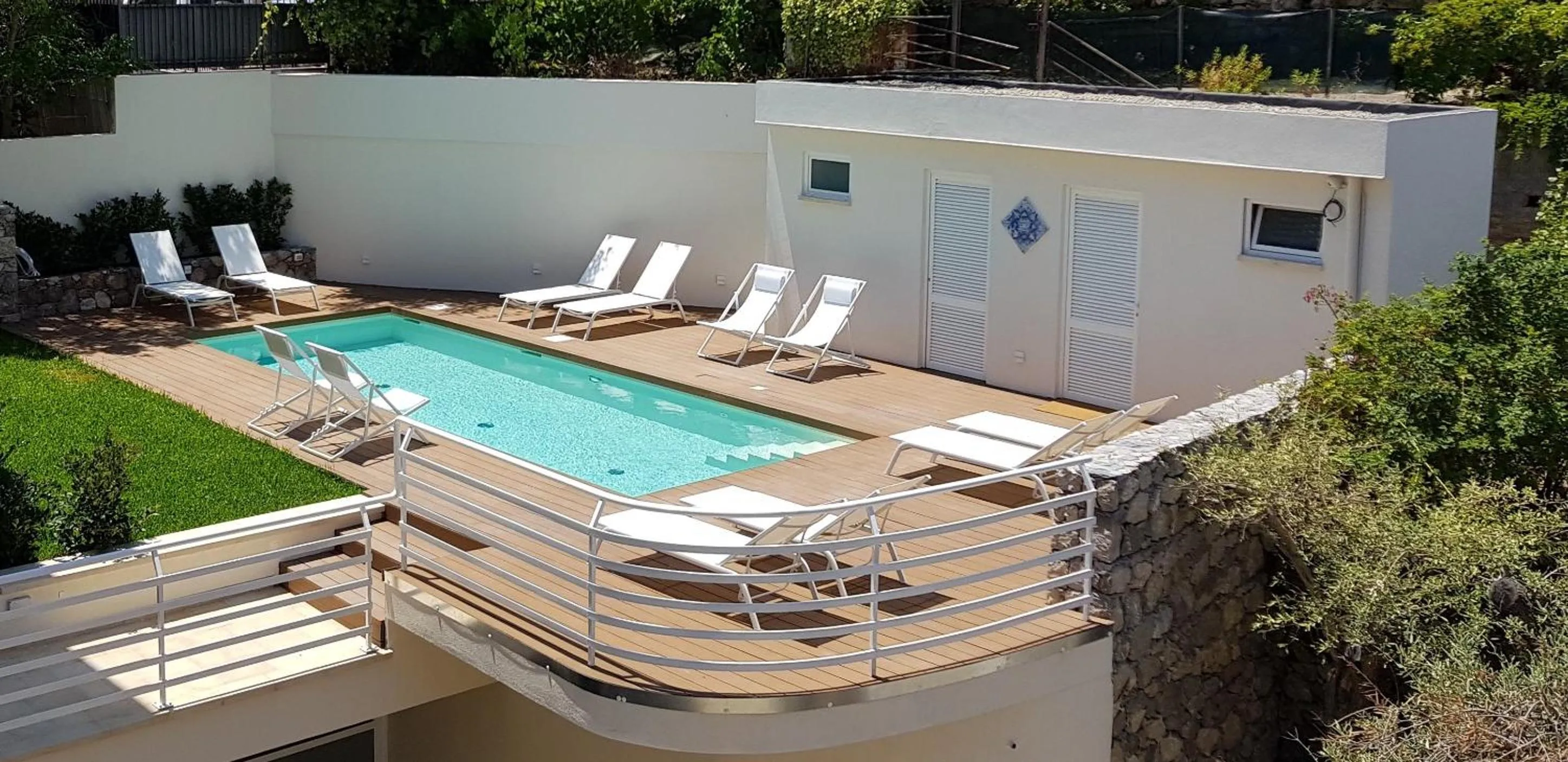 Pool view in Iancu Charme Apartments