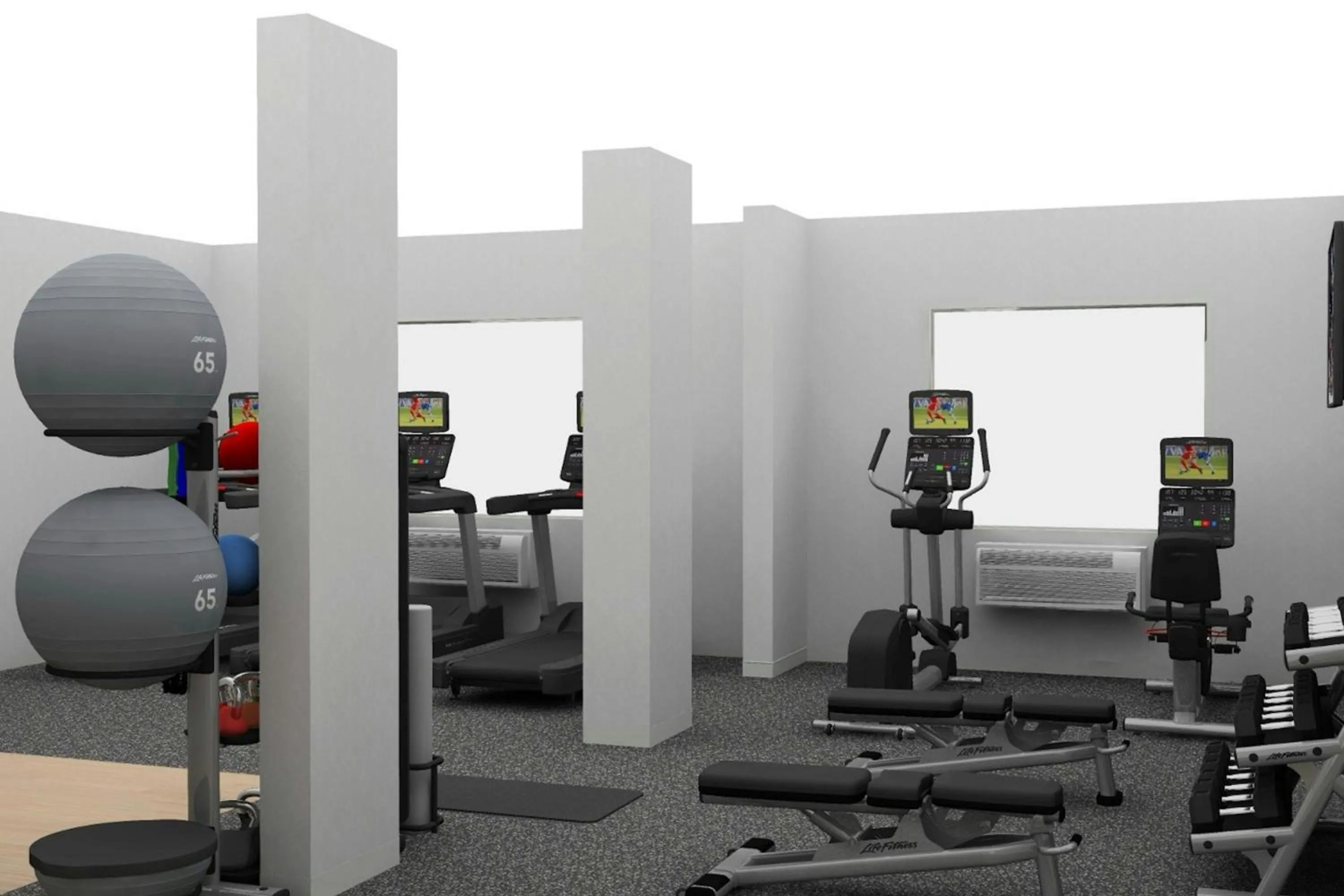 Fitness centre/facilities in Fairfield by Marriott Inn & Suites Georgetown Lexington