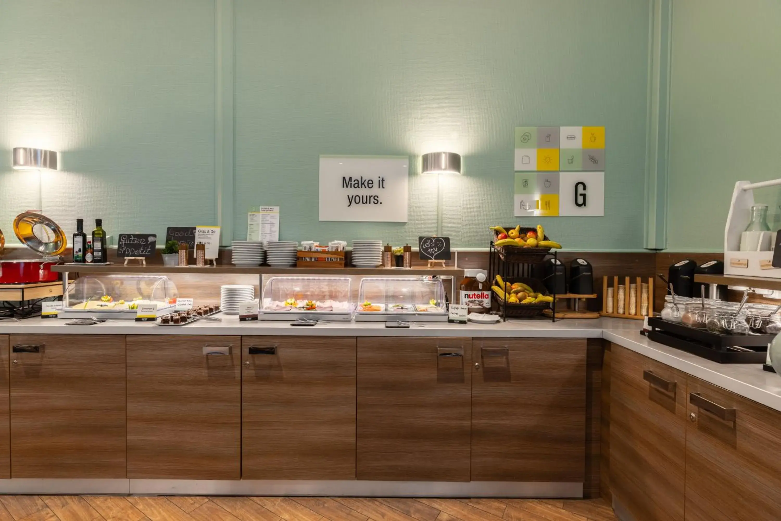 Buffet breakfast in Garner Hotel Dusseldorf - Main Station by IHG Buffet breakfast in Garner Hotel Dusseldorf - Main Station by IHG