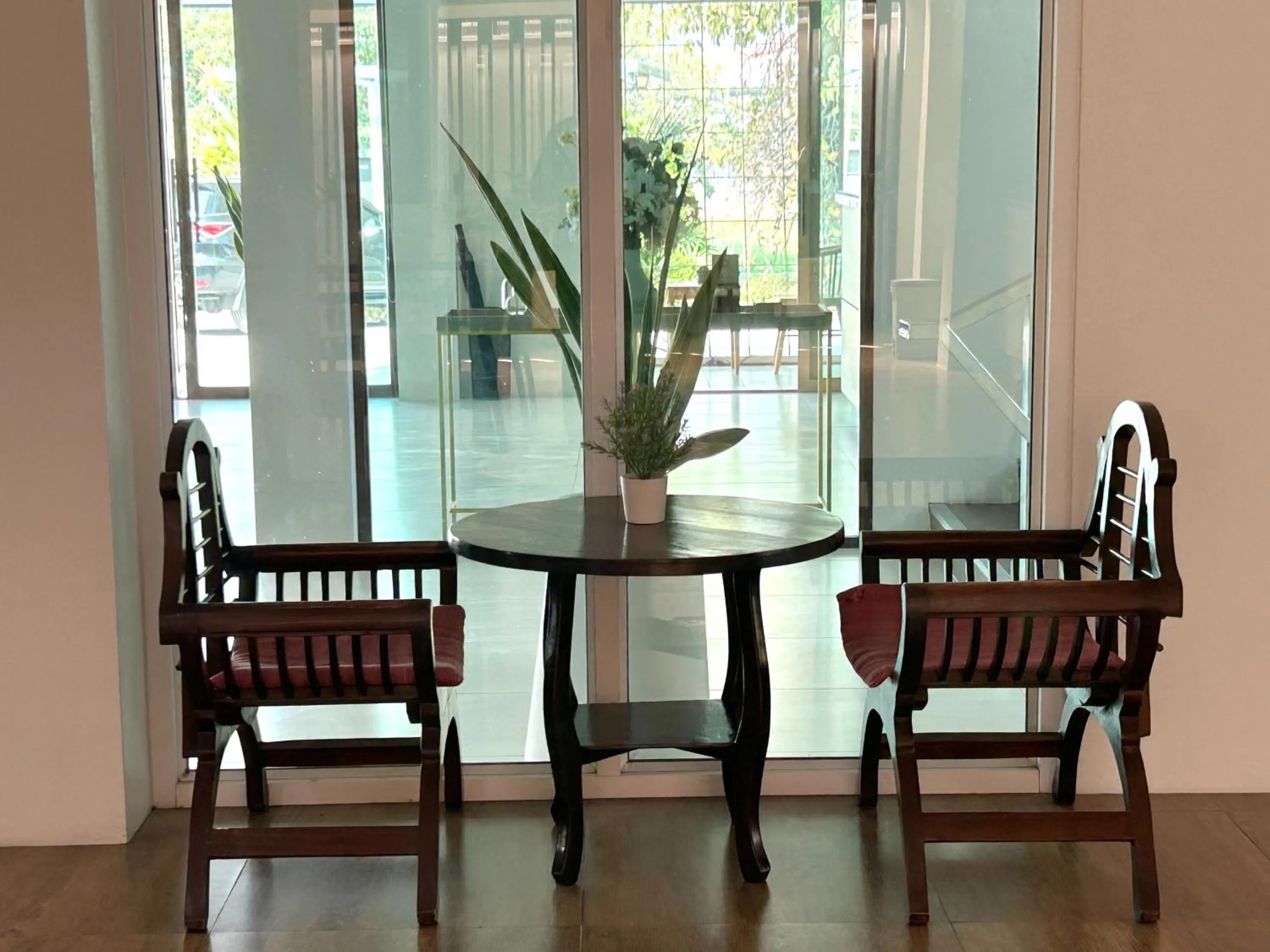 Seating area in DD Boutique Resort