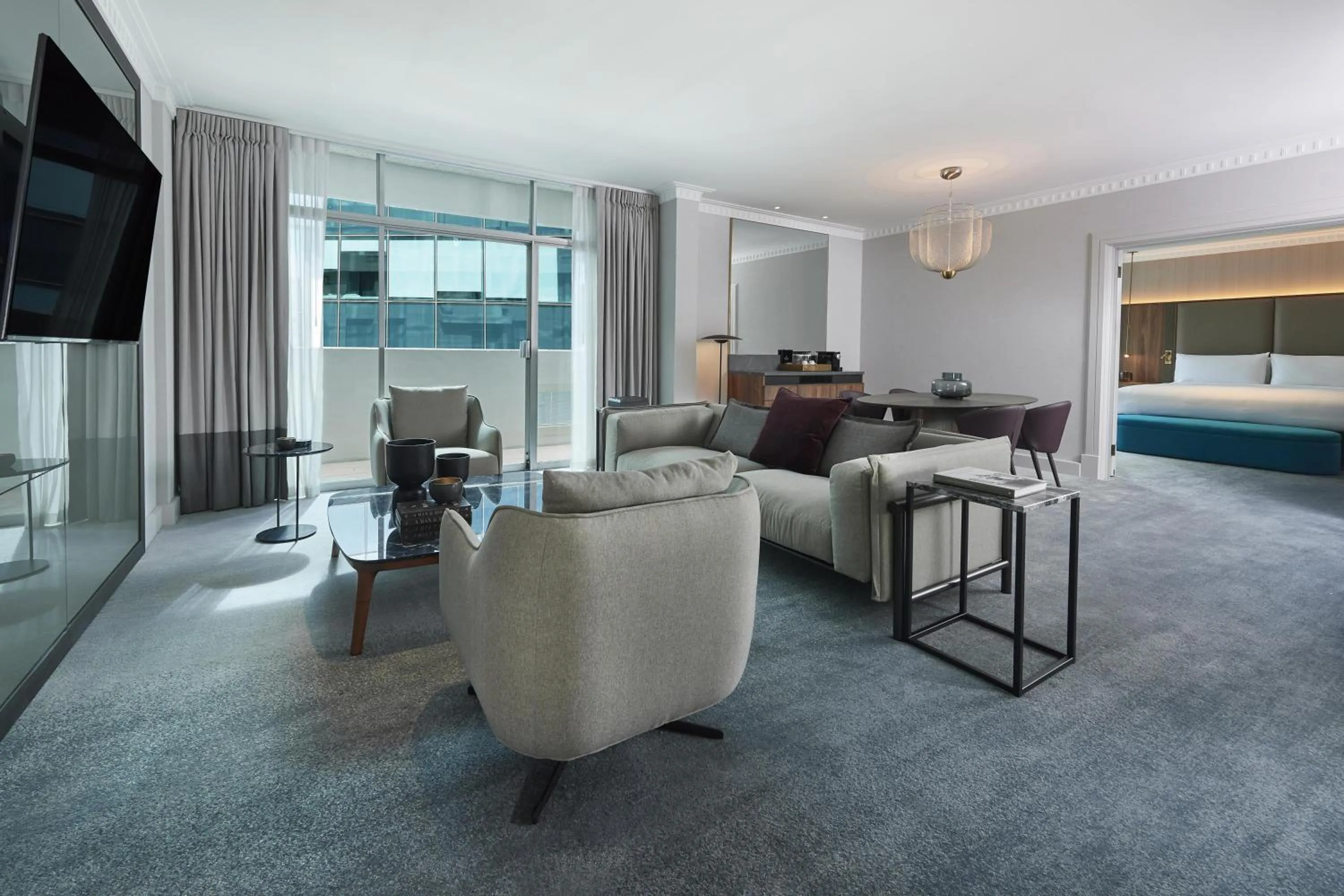 Living room, Bed in Parmelia Hilton Perth