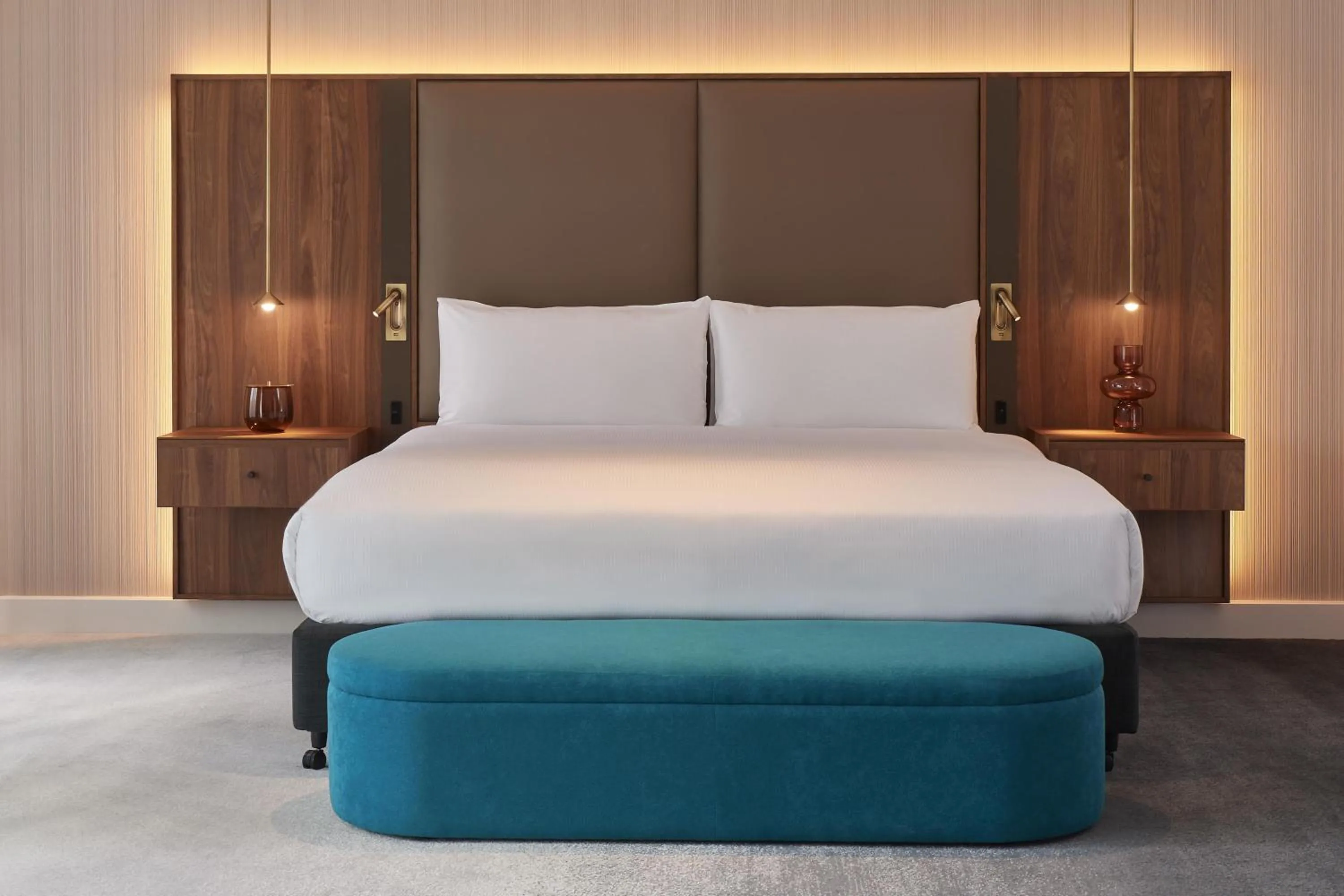 Bed in Parmelia Hilton Perth