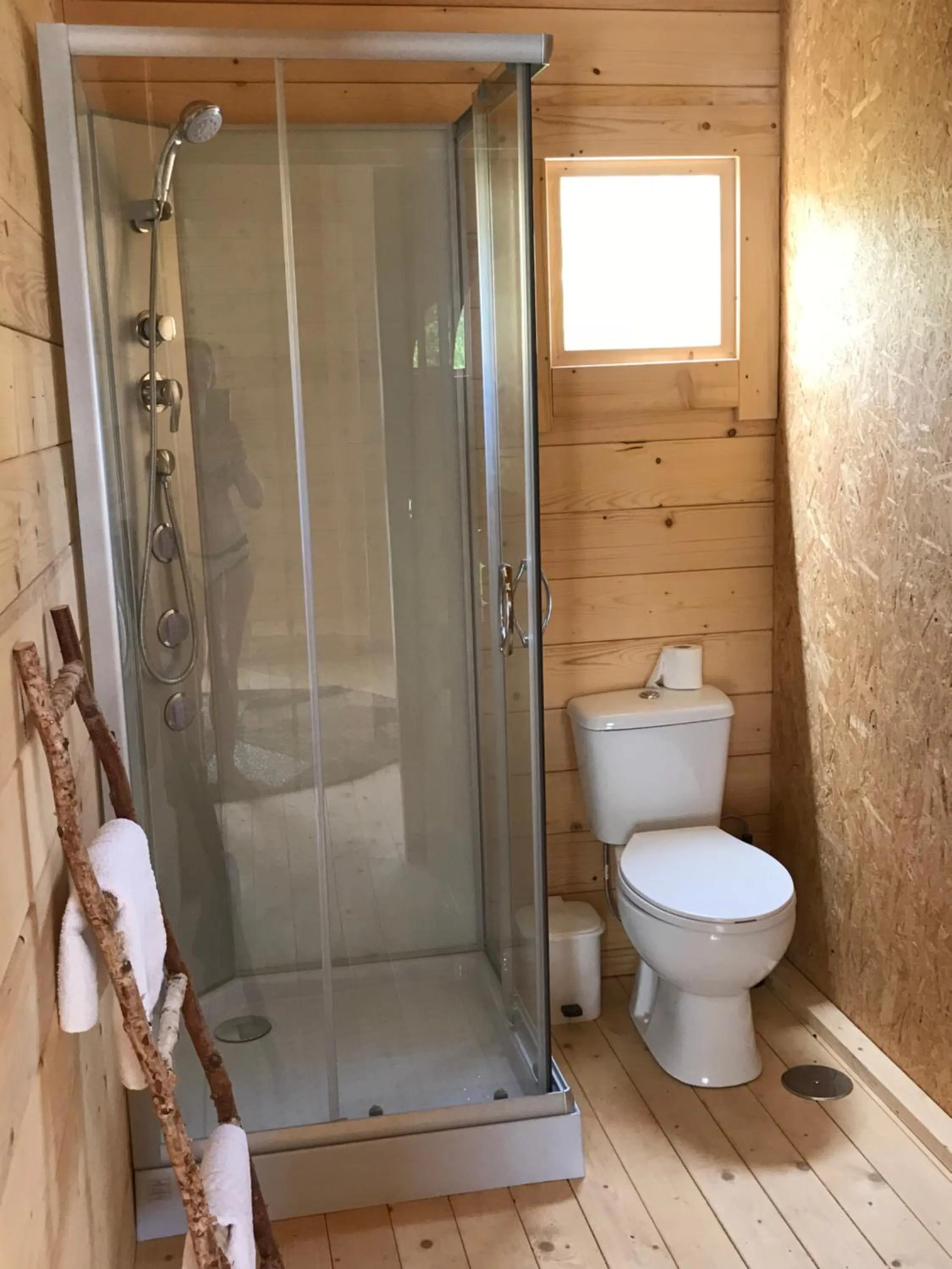 Bathroom in Casas de Maderas Wooden Cabin