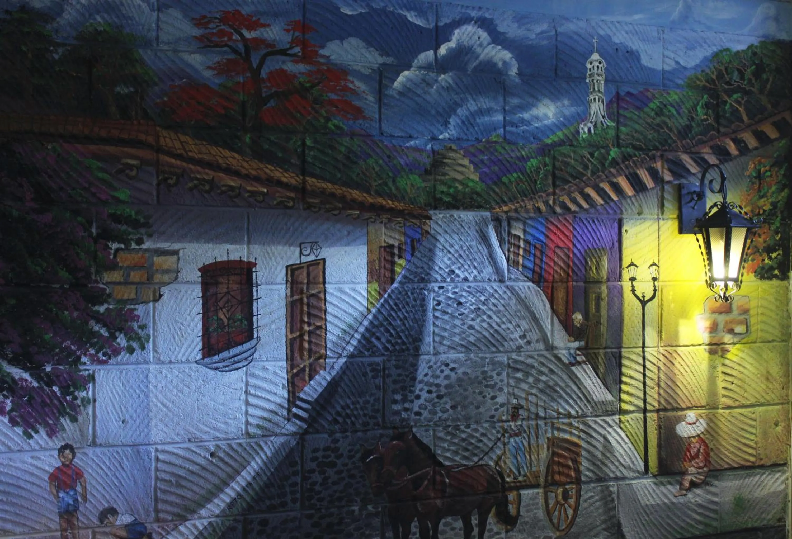 Decorative detail in Hotel Tazumal House