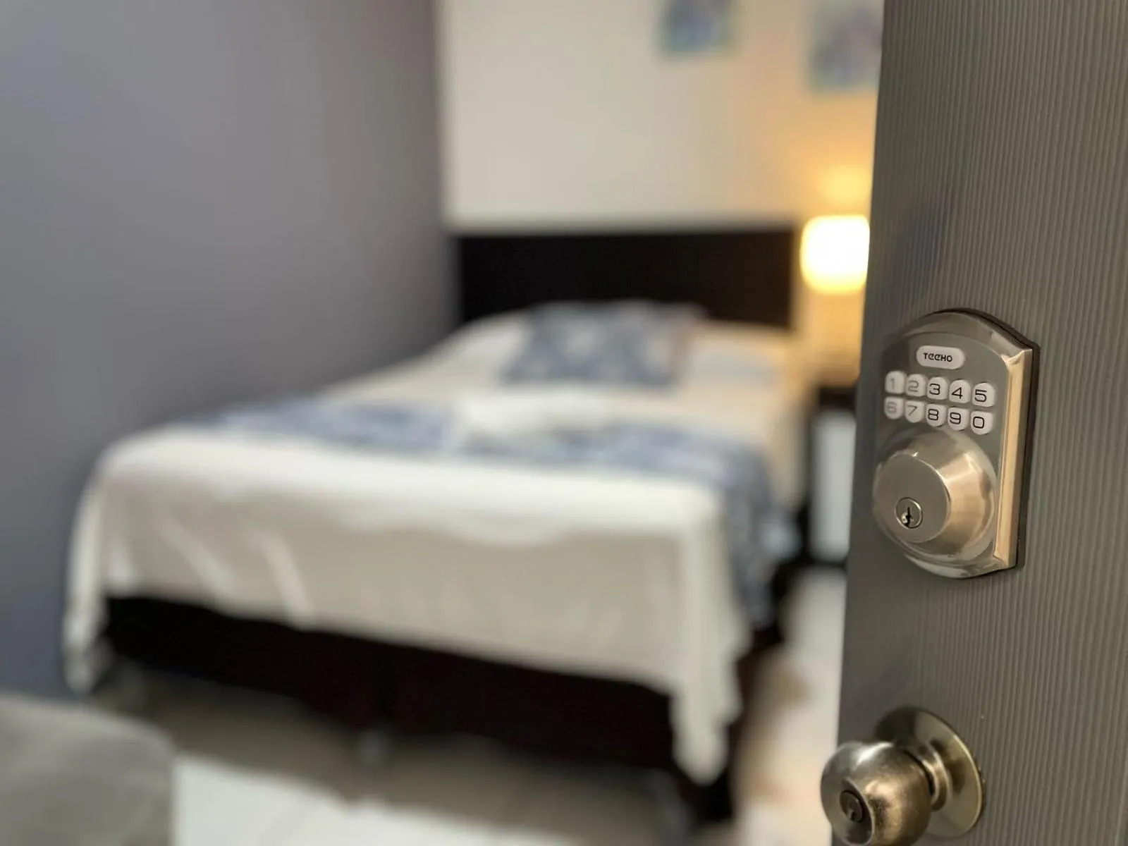 Bed in Hotel Tazumal House