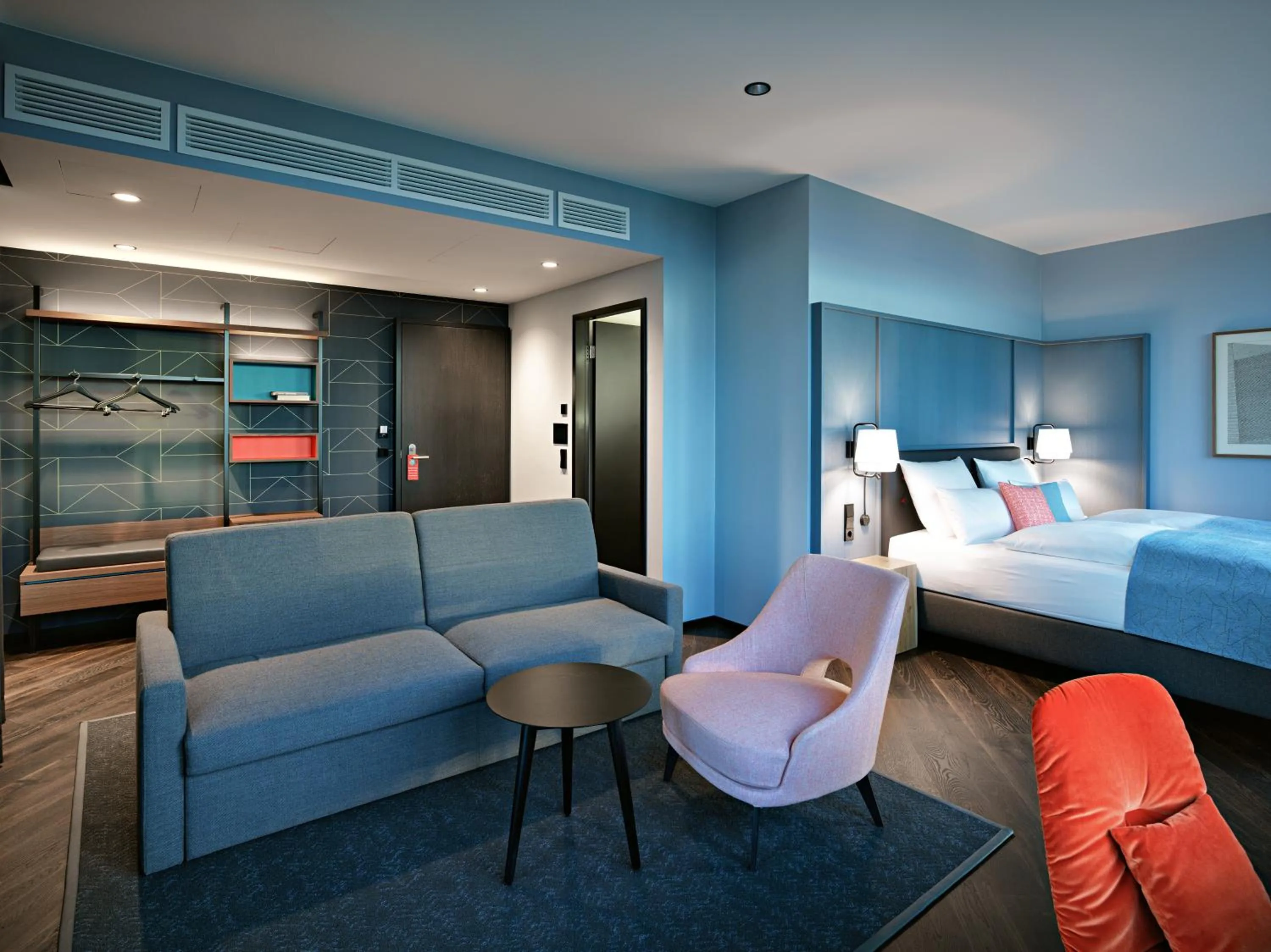 Photo of the whole room, Bed in Panoramahotel Waldenburg