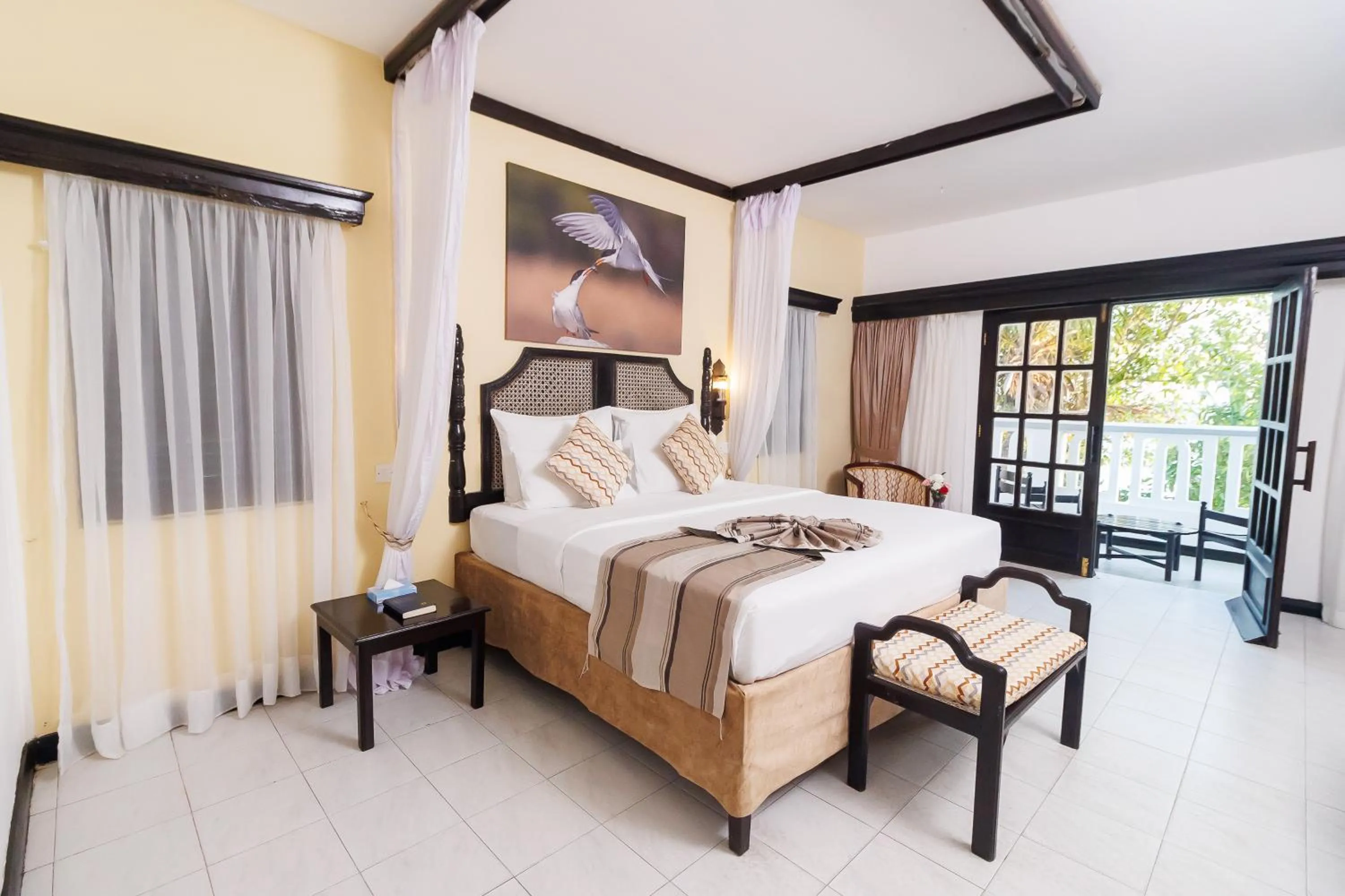 Bed in PrideInn Flamingo Beach Resort & Spa Mombasa