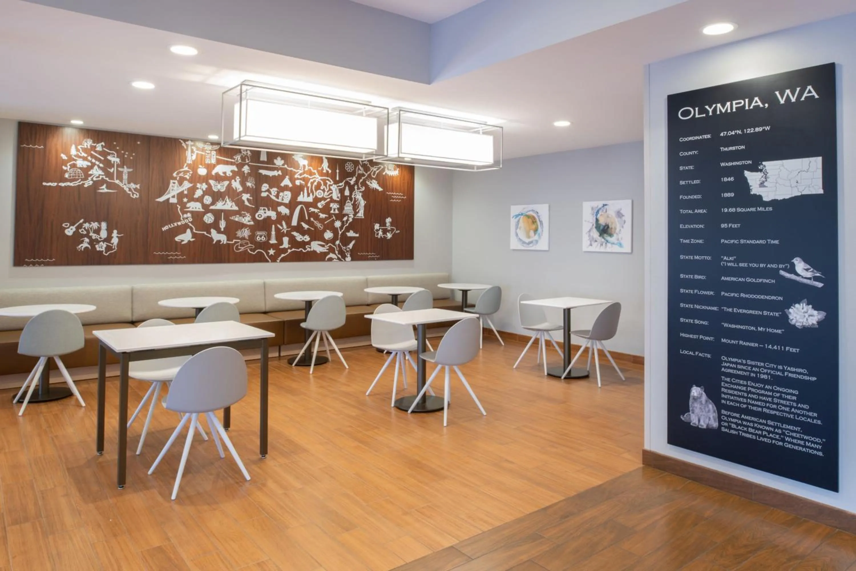 Restaurant/places to eat in TownePlace Suites by Marriott Olympia