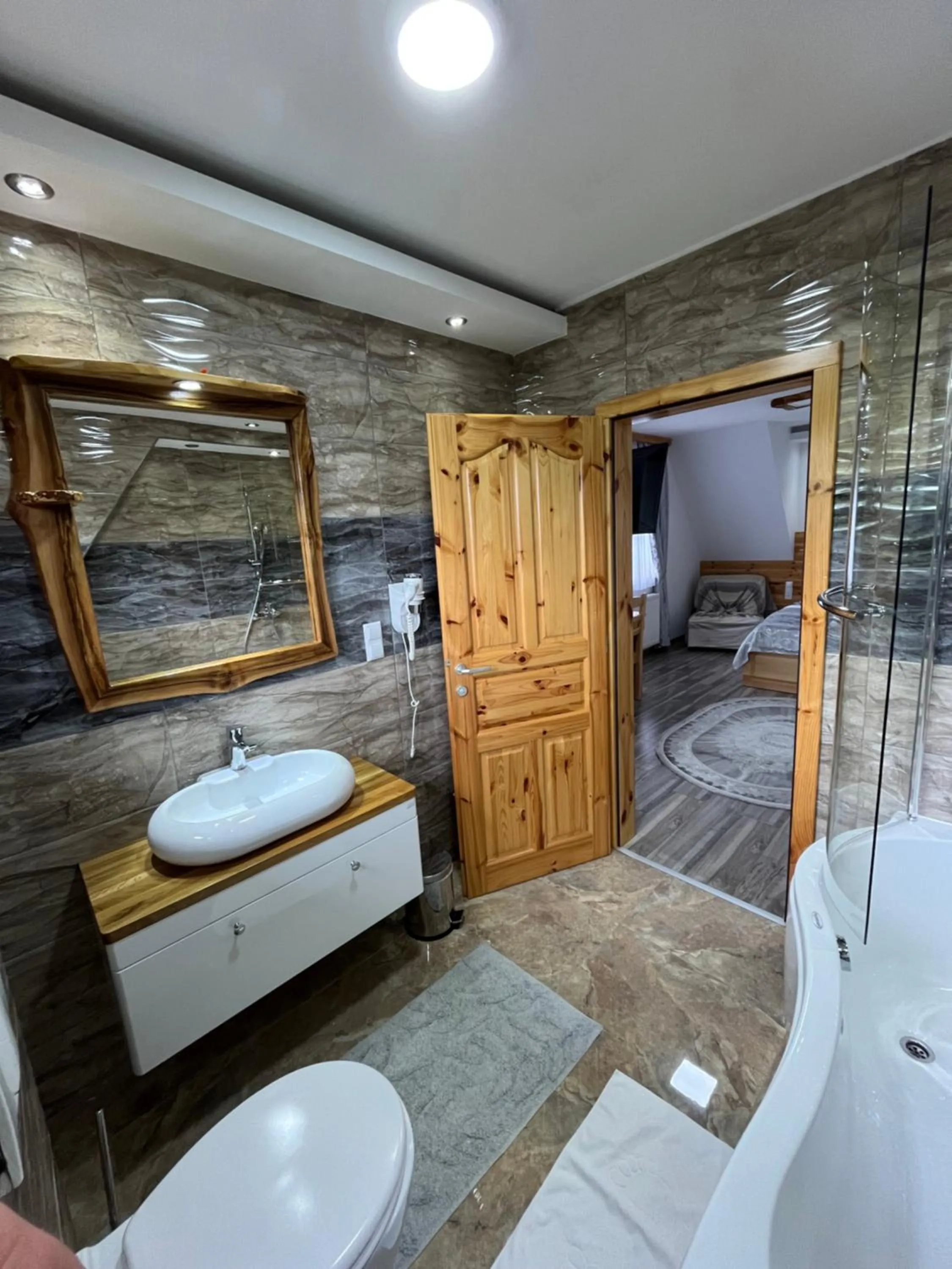 Bathroom in Rustic Inn River