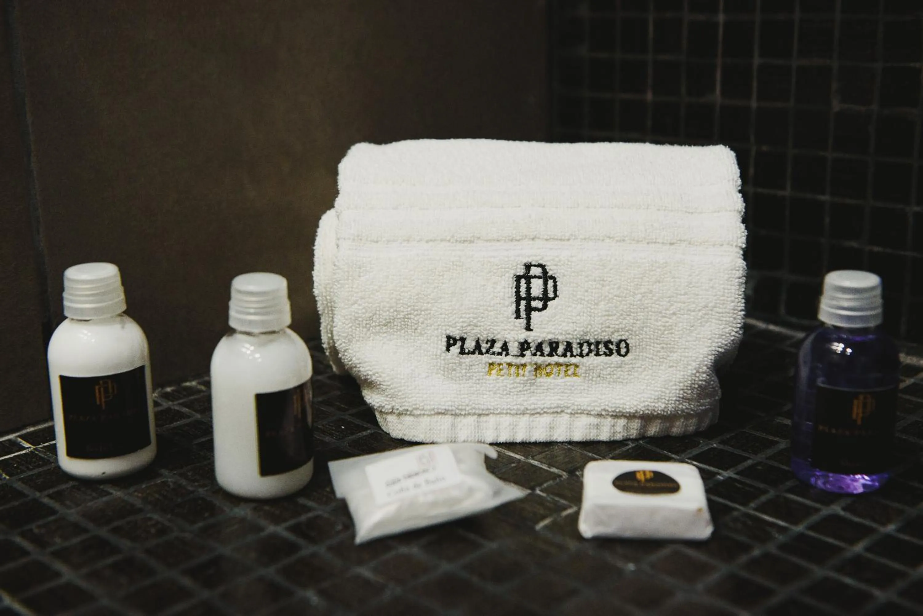 Bathroom in Plaza Paradiso Petit Hotel