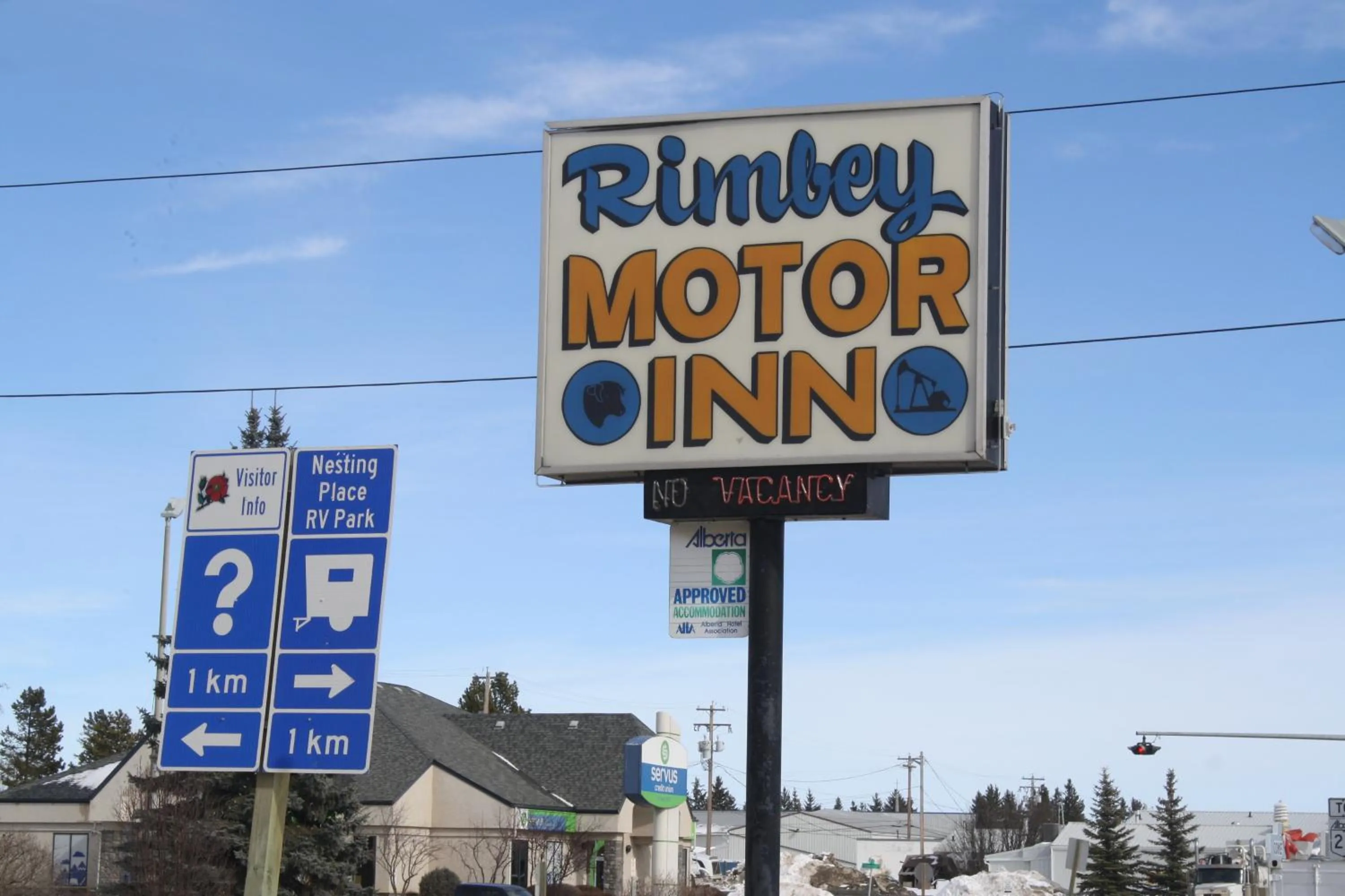 Property logo or sign in Rimbey Motor Inn