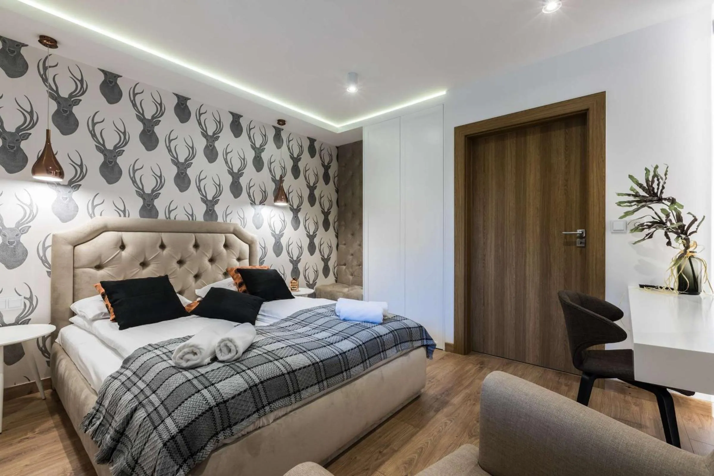 TV and multimedia, Bed in Rezydencja Sobiczkowa Apartamenty