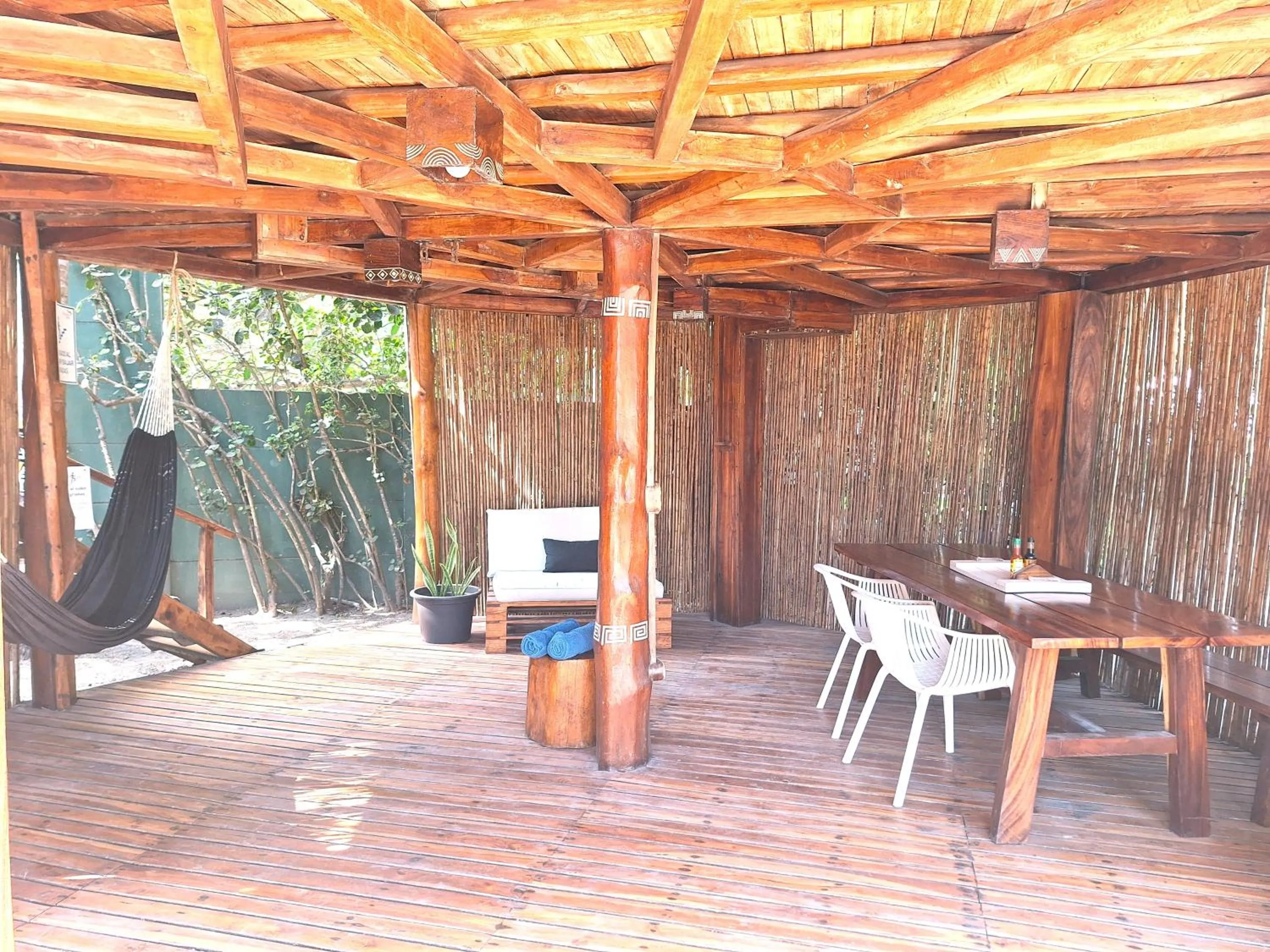 Dining area in Hotel Tortuga Village