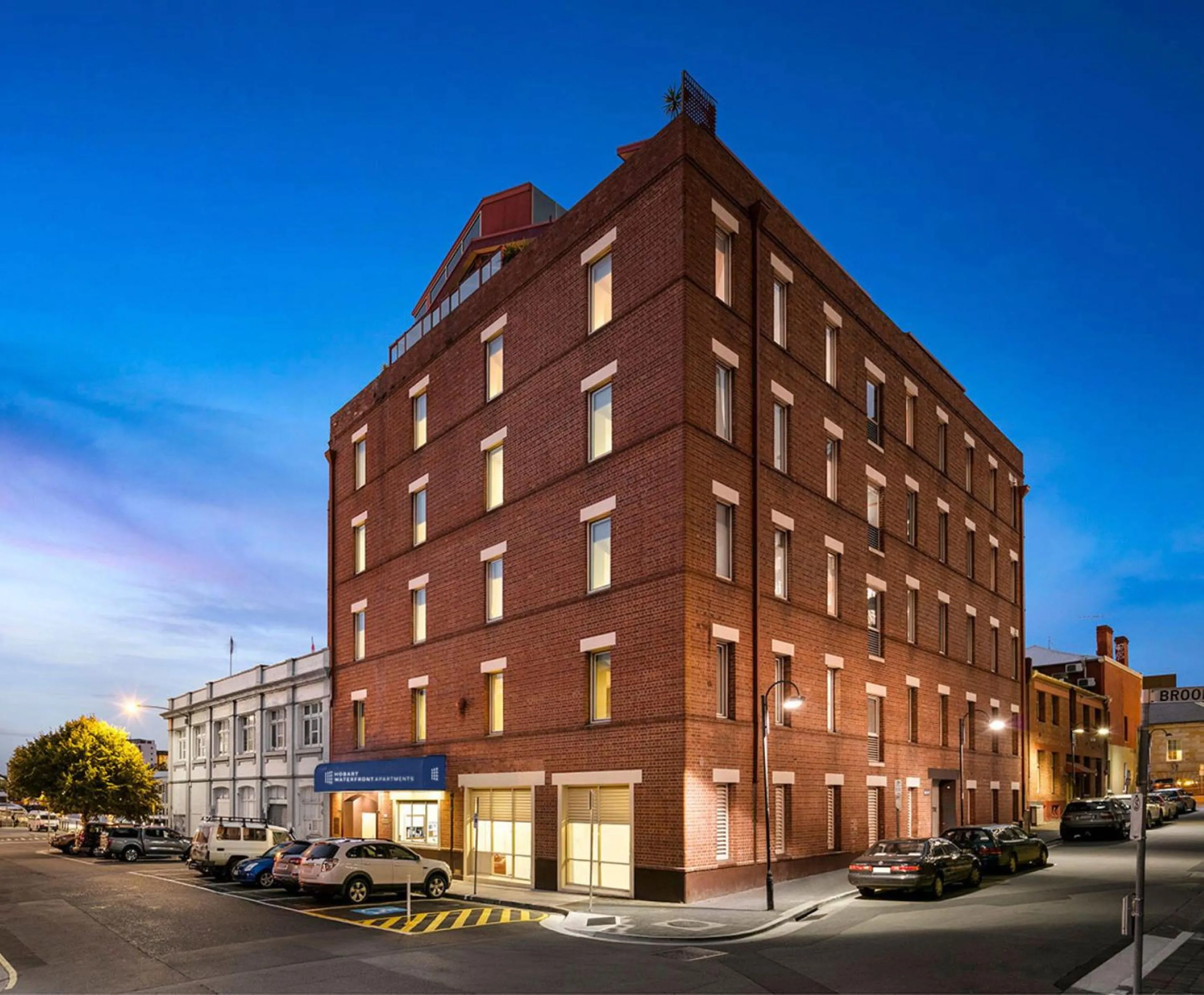 Property building in Hobart Waterfront Apartments