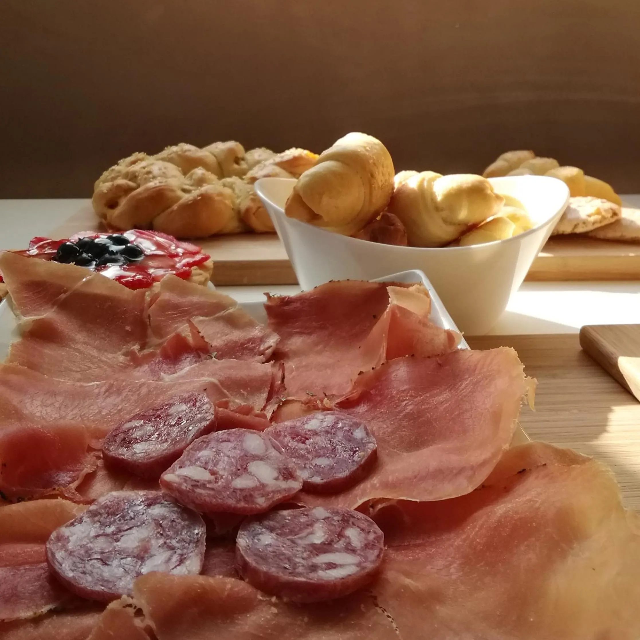 Continental breakfast in B&B éve