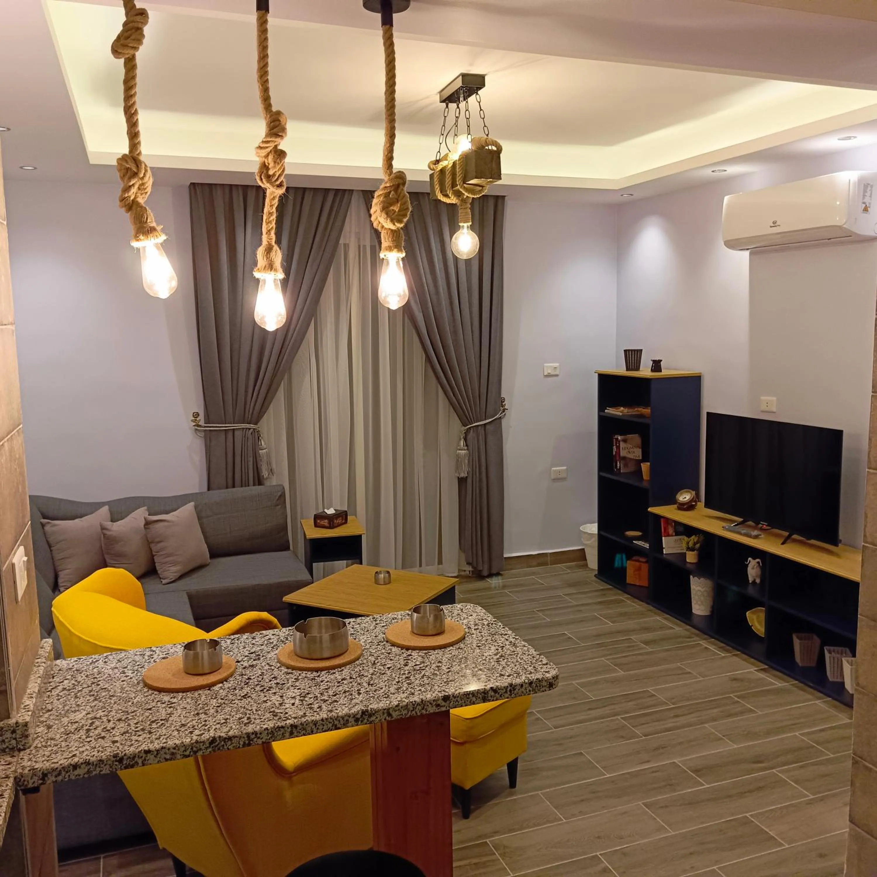 Communal lounge/ TV room in The Boutique Hotel Amman