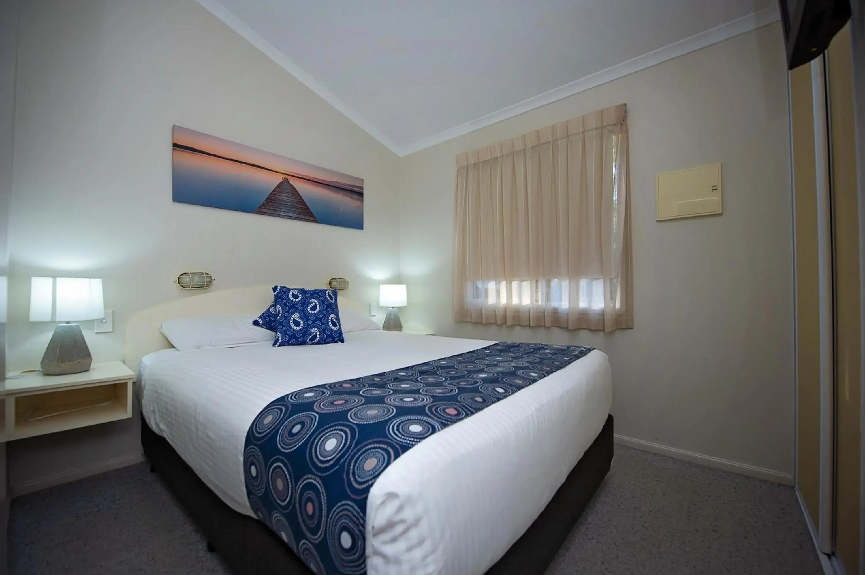 Bedroom, Bed in Discovery Parks - Woodman Point Bedroom, Bed in Discovery Parks - Woodman Point