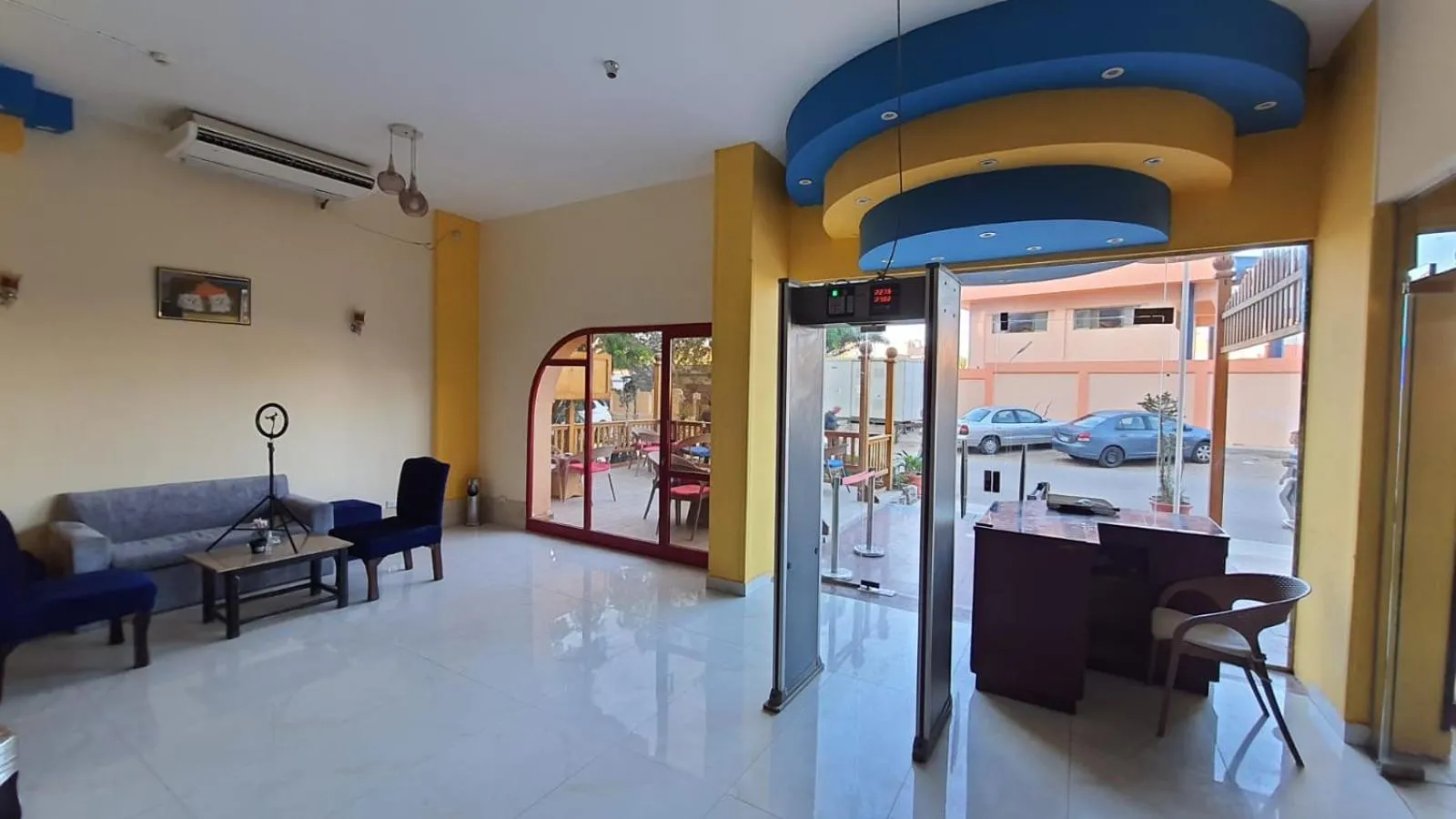 Seating area in Royal City Hotel