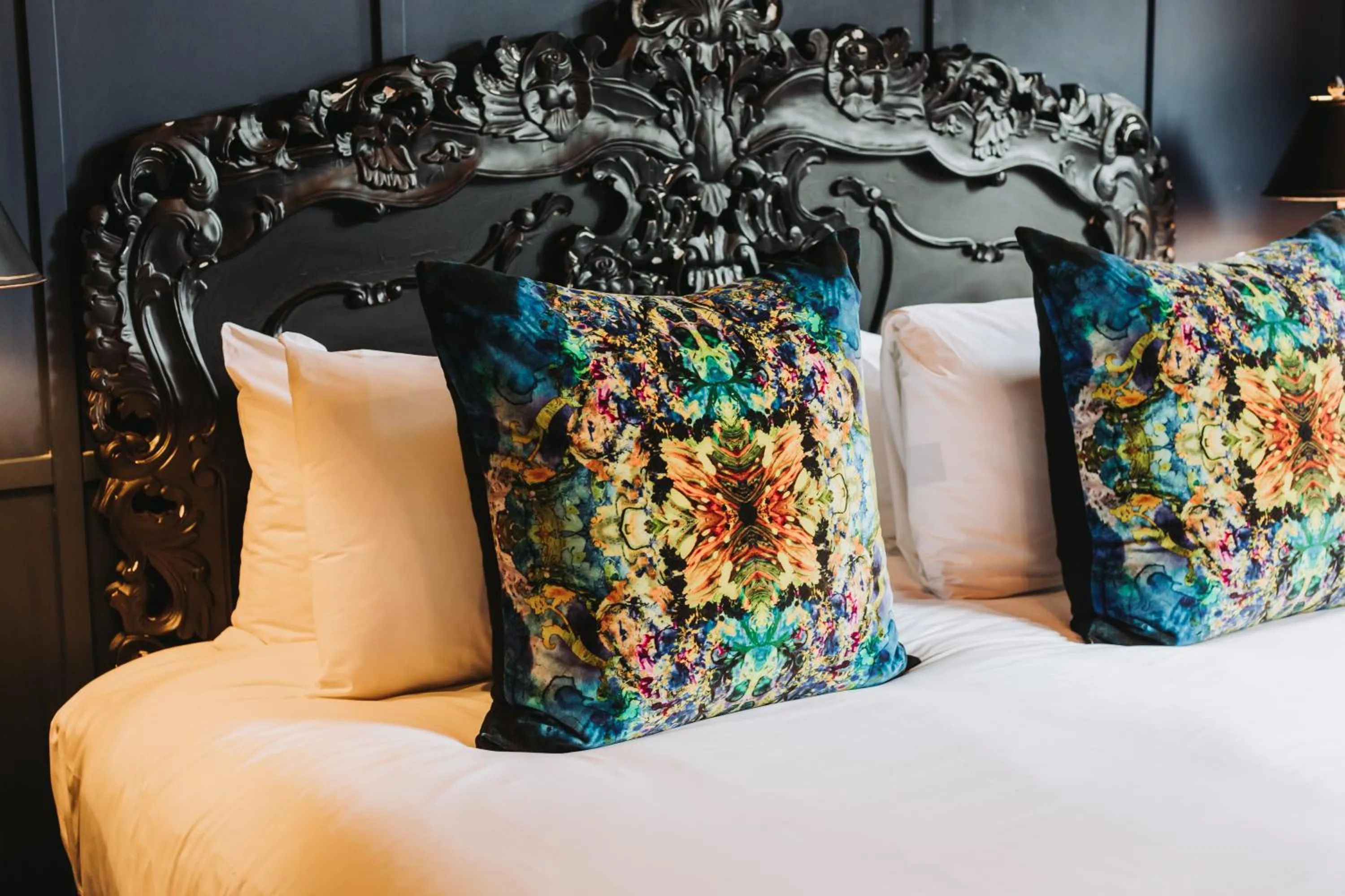 Bed in Velvet Hotel Manchester, WorldHotels Crafted