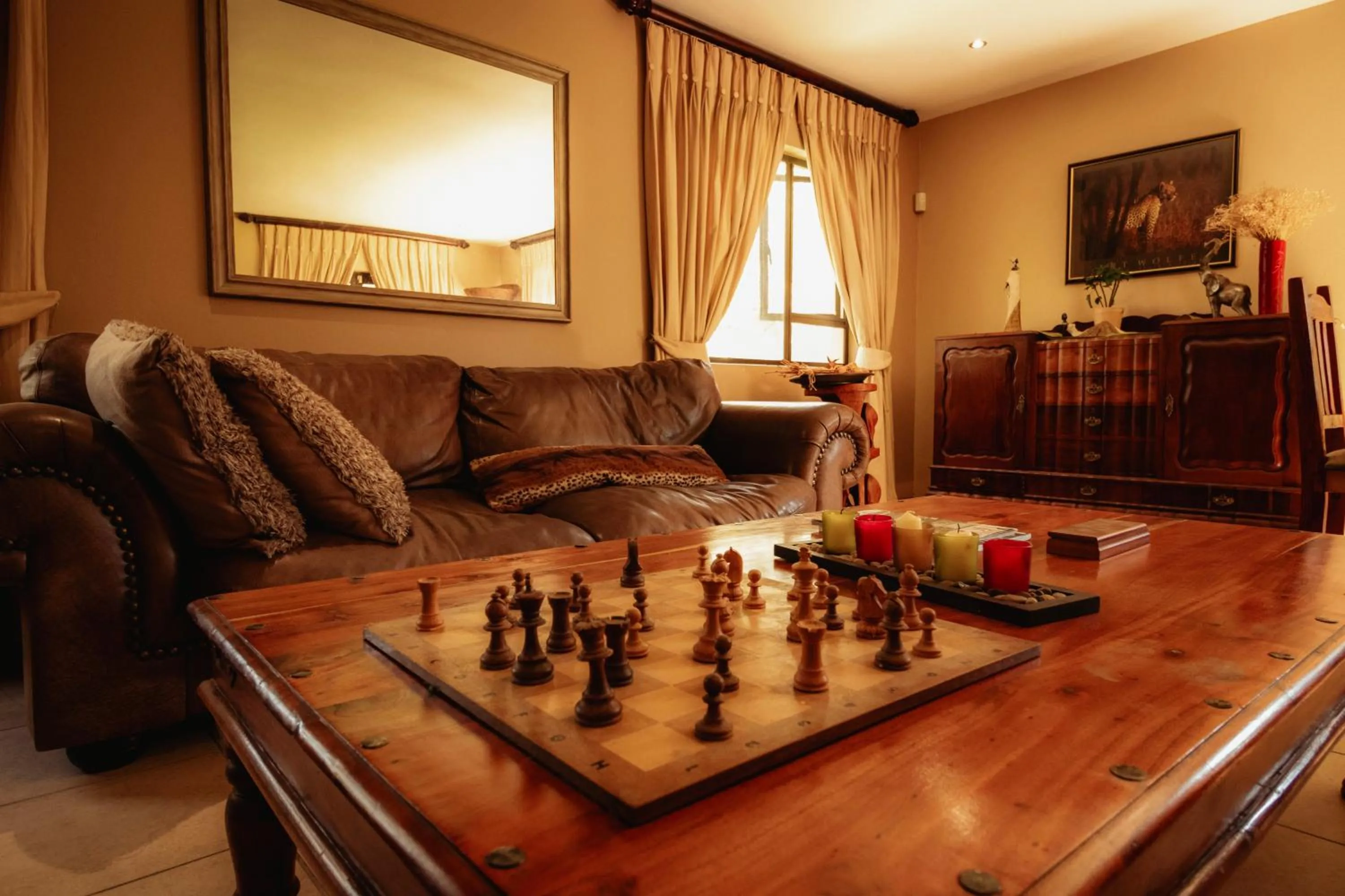 Seating area in Blue Hills Lodge