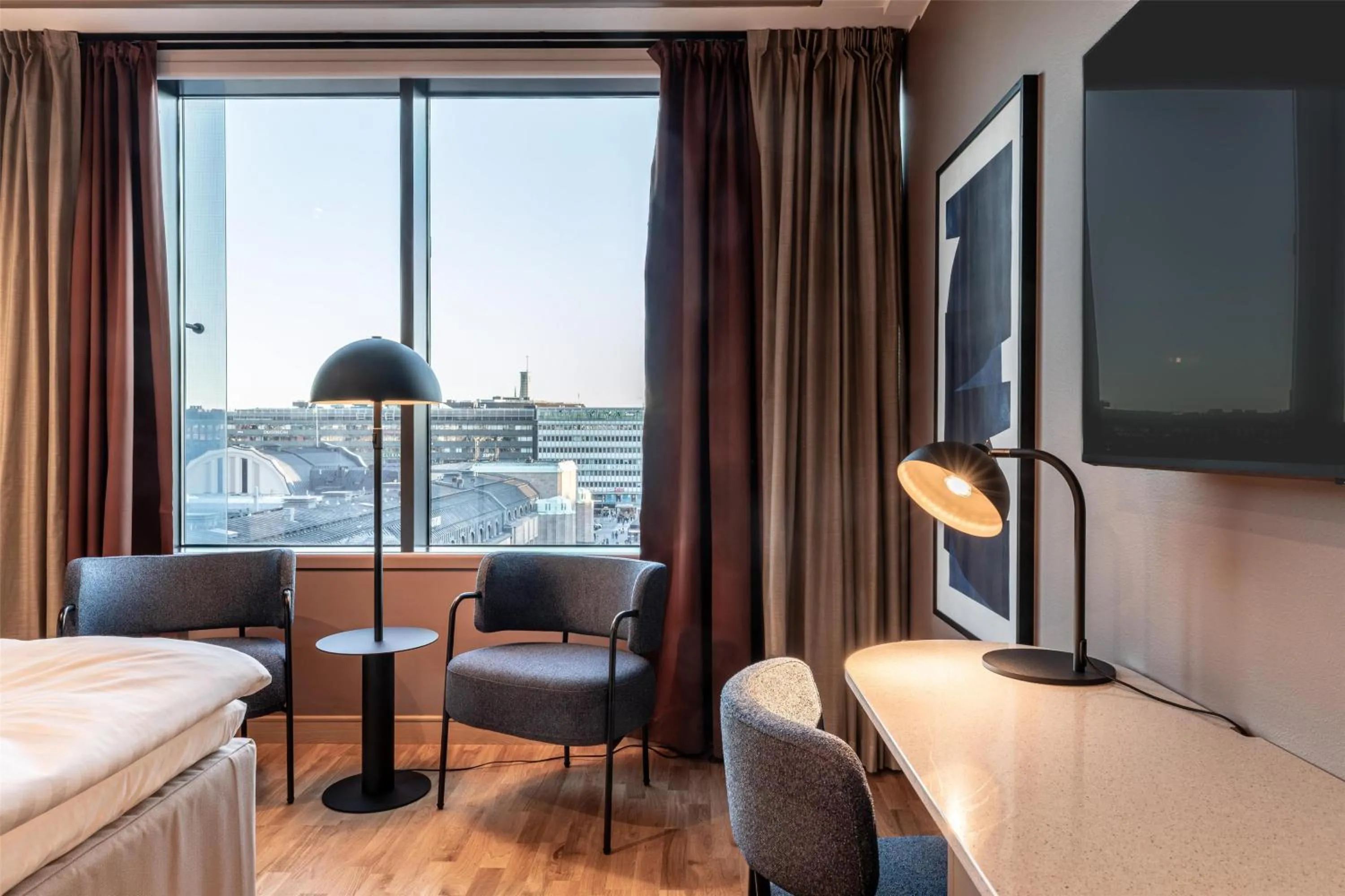 Bedroom in Scandic Helsinki Station