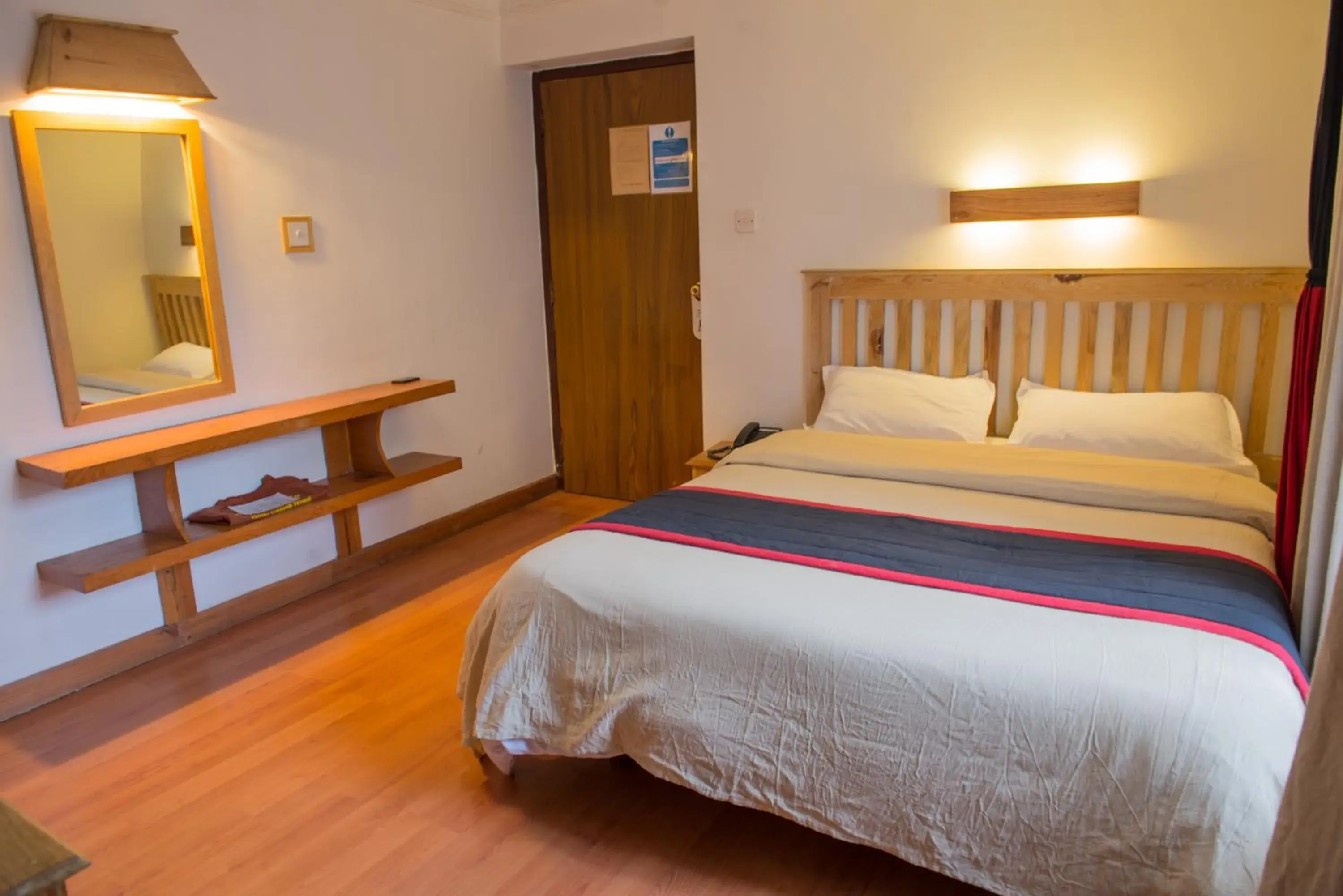 Bed in Hotel Ganesh Himal Bed in Hotel Ganesh Himal