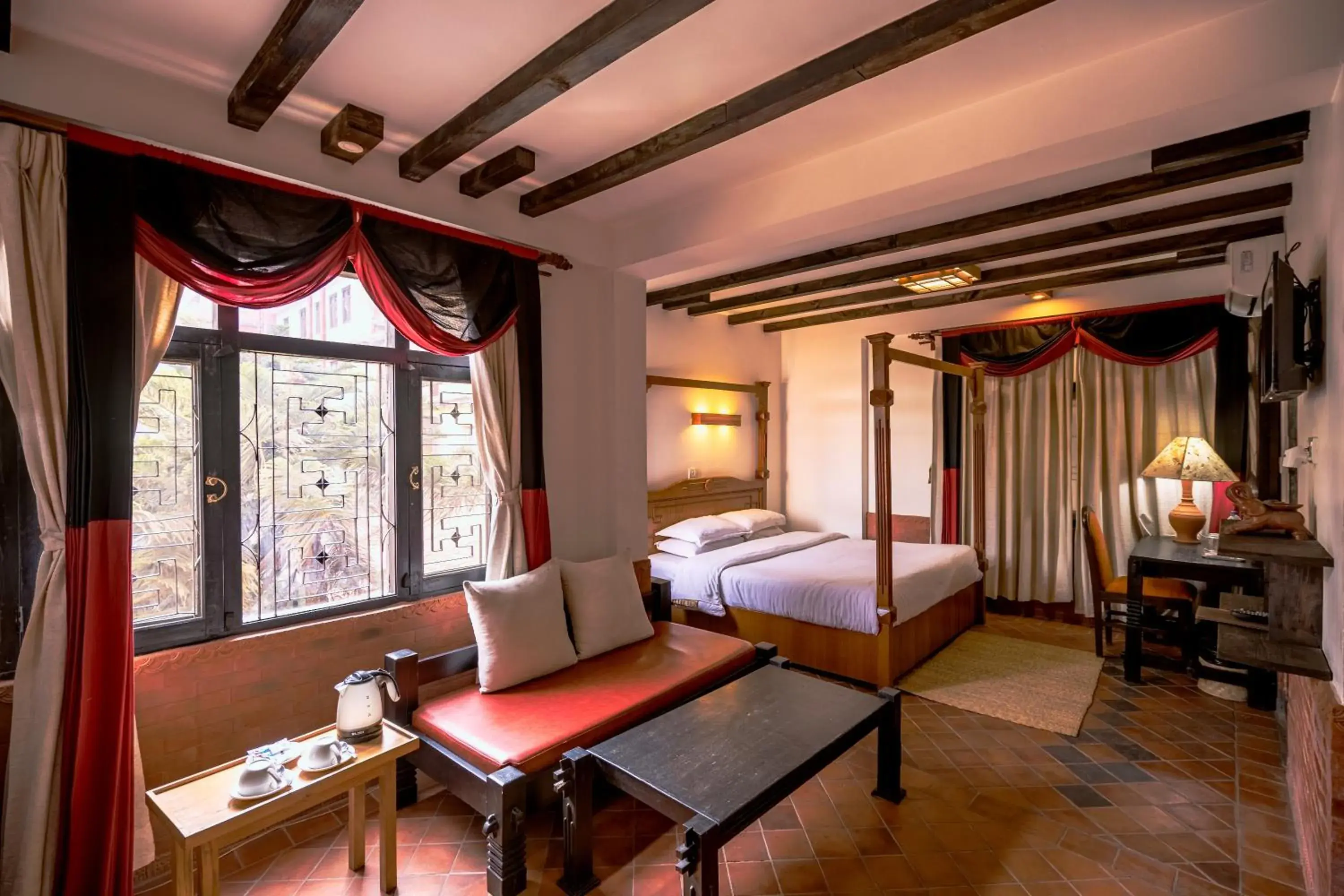 Bed in Hotel Ganesh Himal Bed in Hotel Ganesh Himal