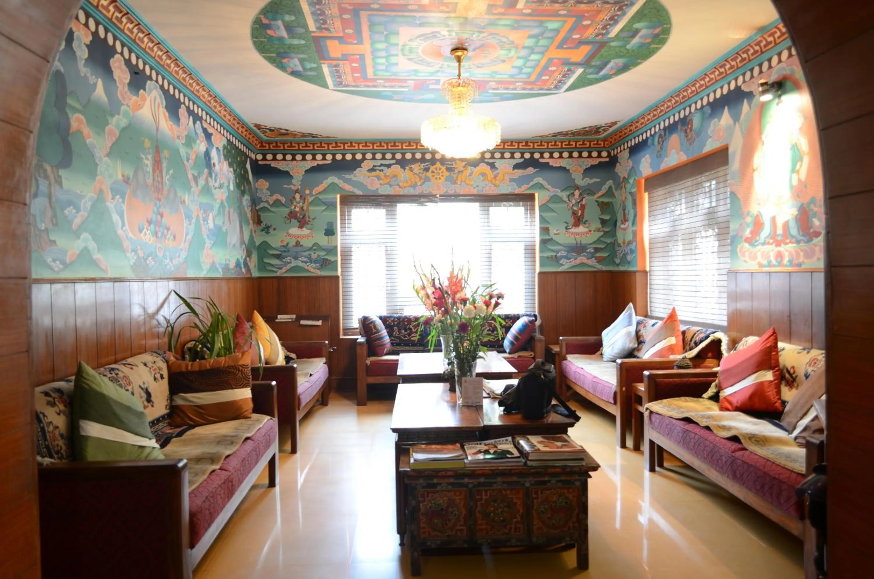 Lobby or reception in Hotel Ganesh Himal