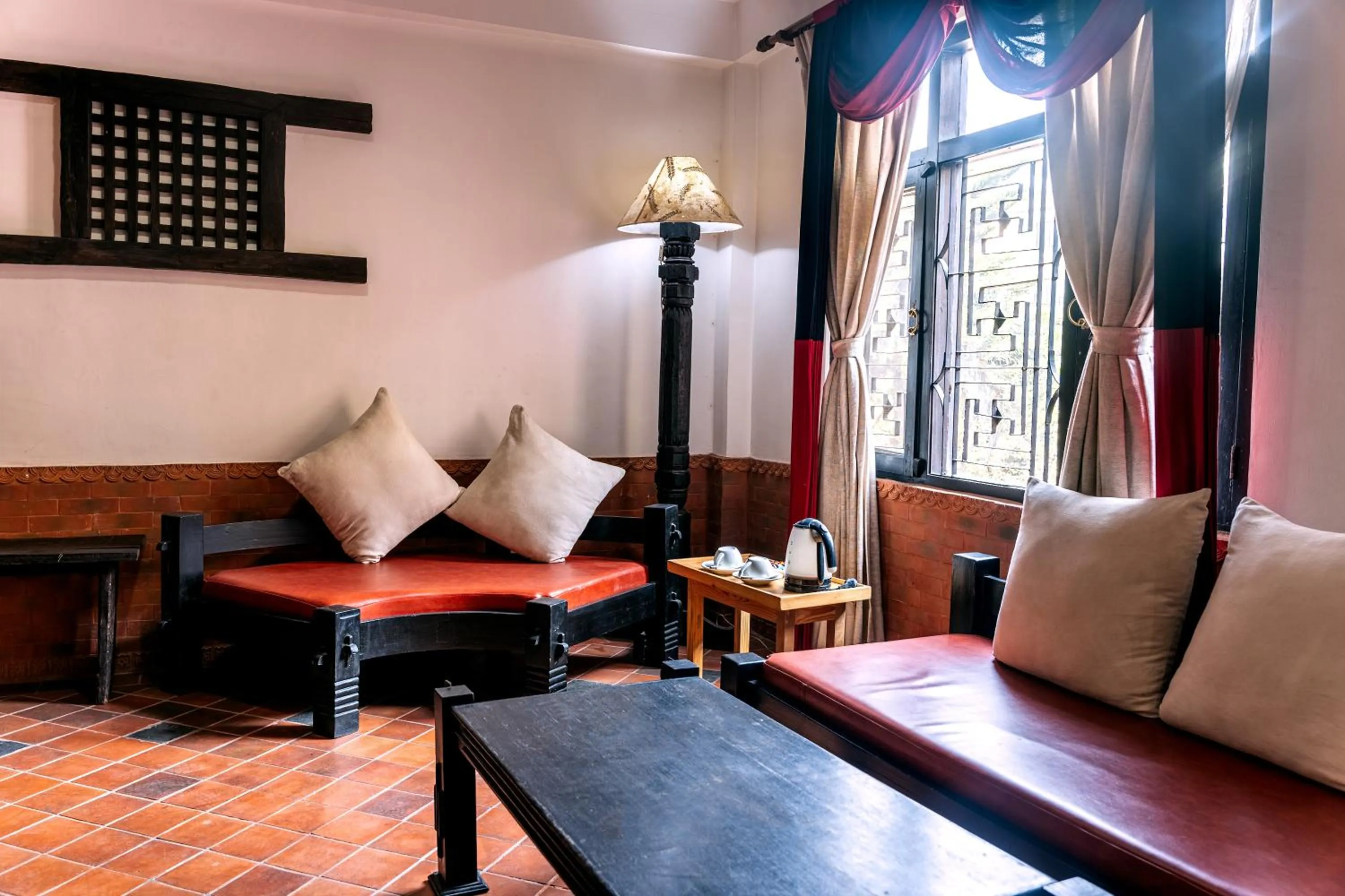 Living room in Hotel Ganesh Himal