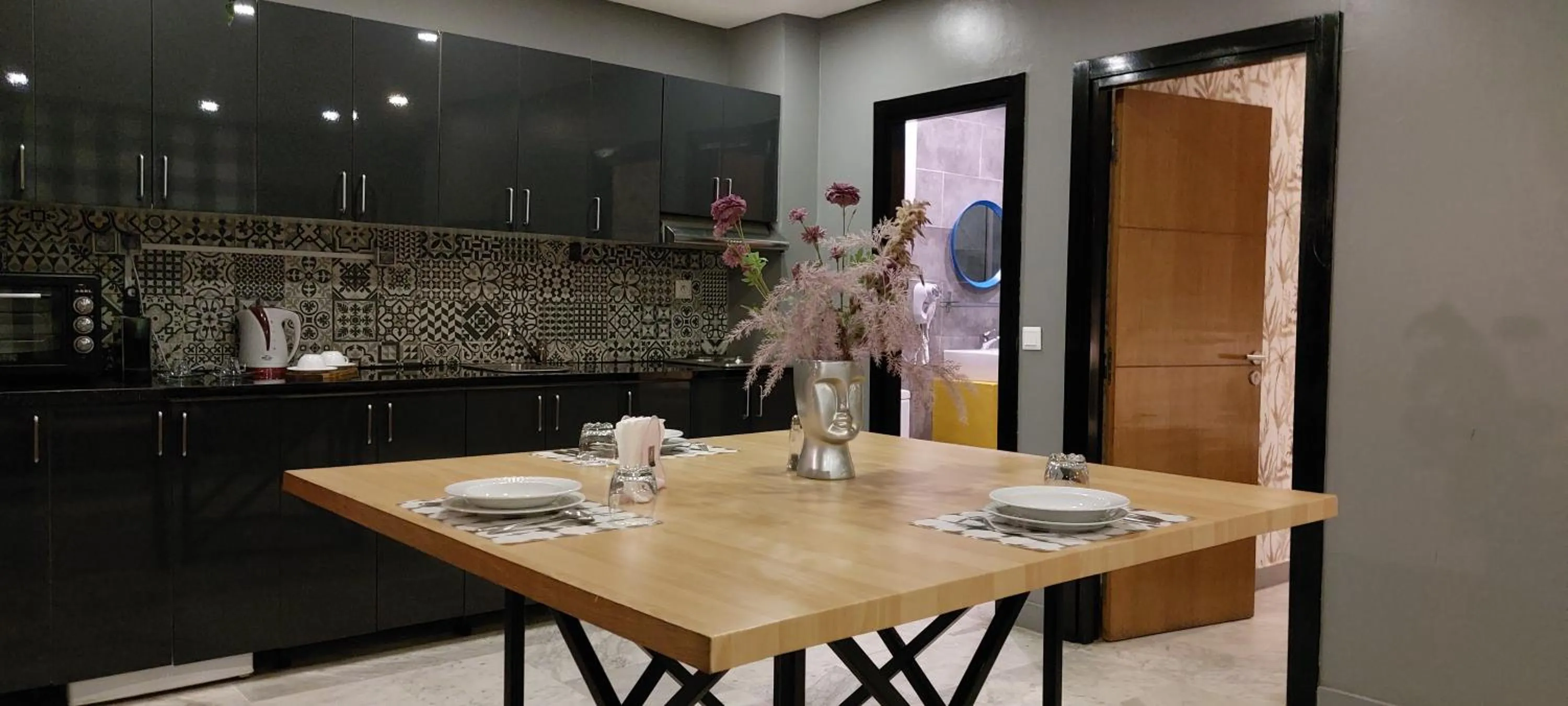 Kitchen or kitchenette in Suite Loc Suite & Spa