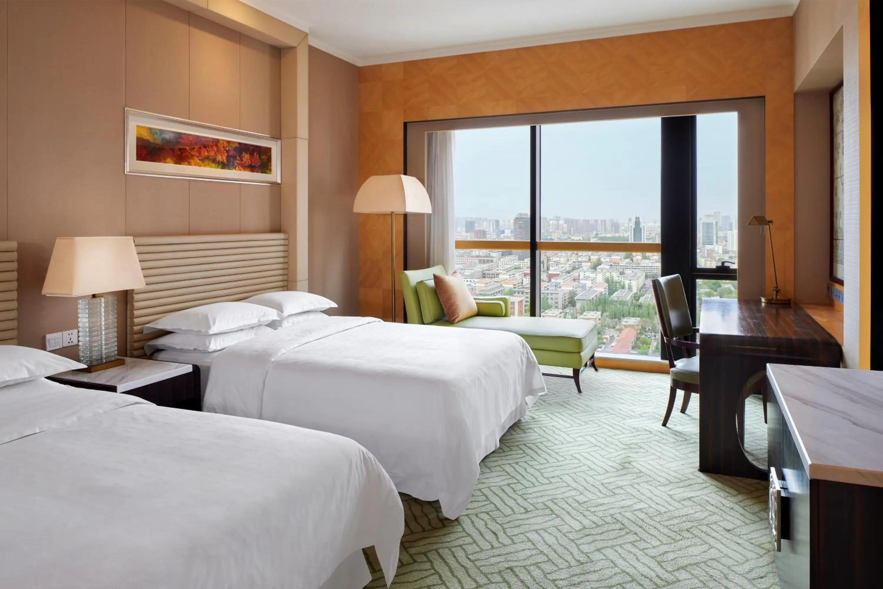 Bed in Sheraton Hohhot Hotel