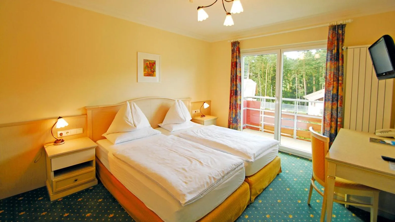 Bed in Hotel Olympia