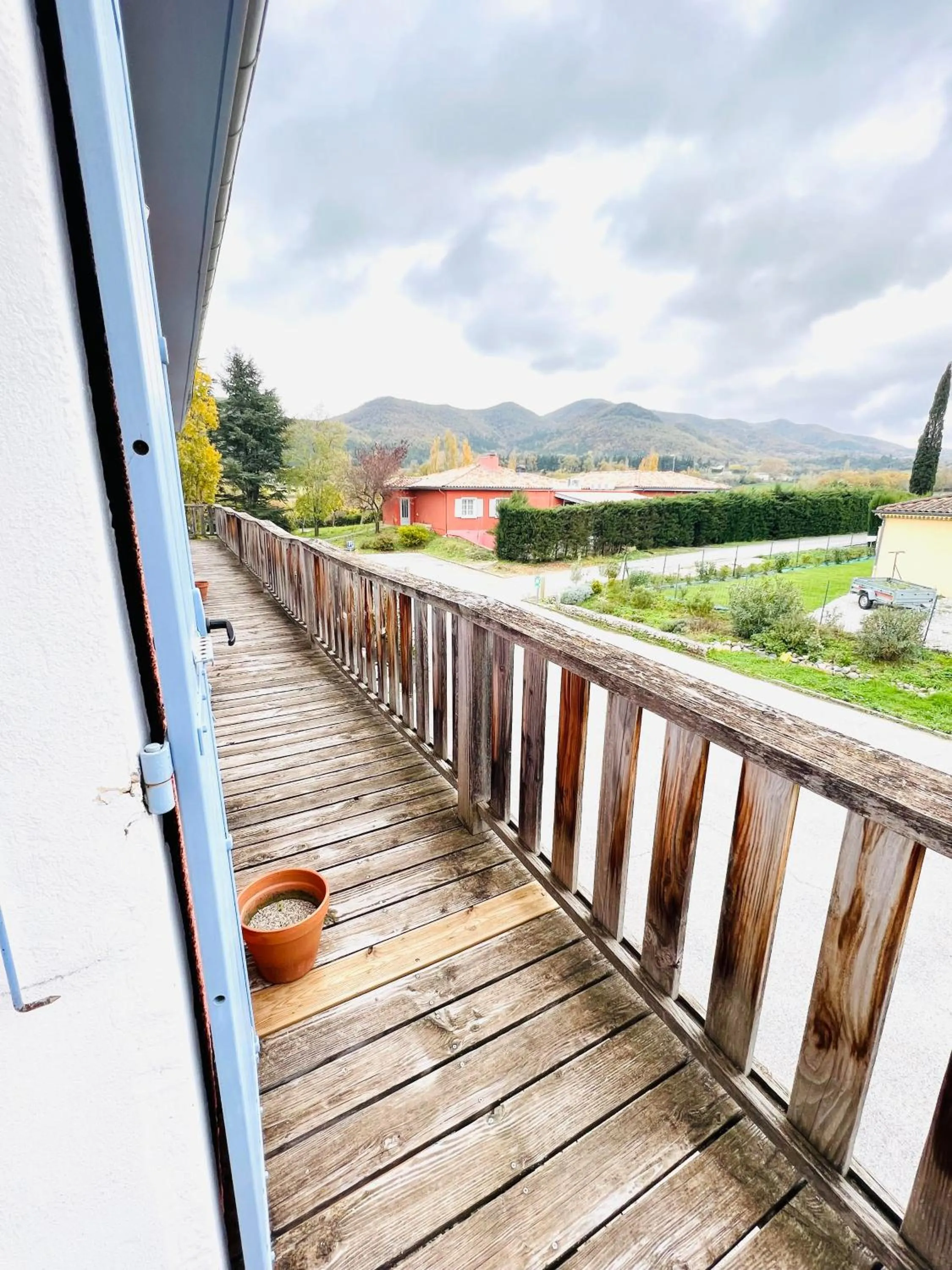 Balcony/Terrace in Hôtel Rose des Vents