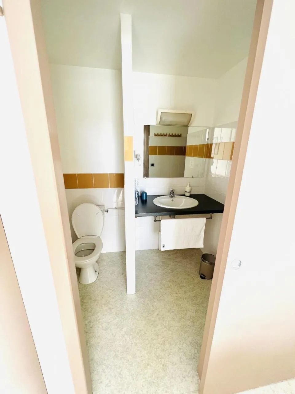 Toilet in Hôtel Rose des Vents