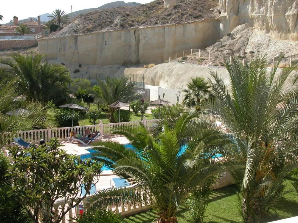 Pool view in Apartamentos Oasis de las Palmeras