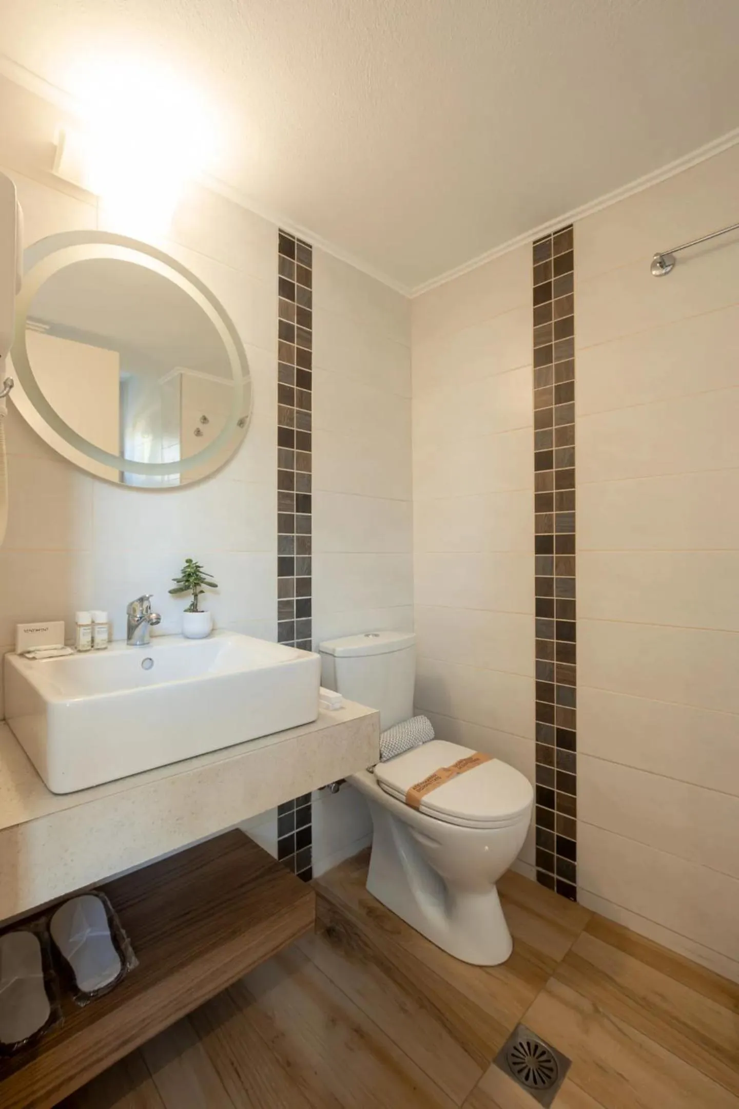 Bathroom in Dimitra Hotel & Apartments by Omilos Hotels