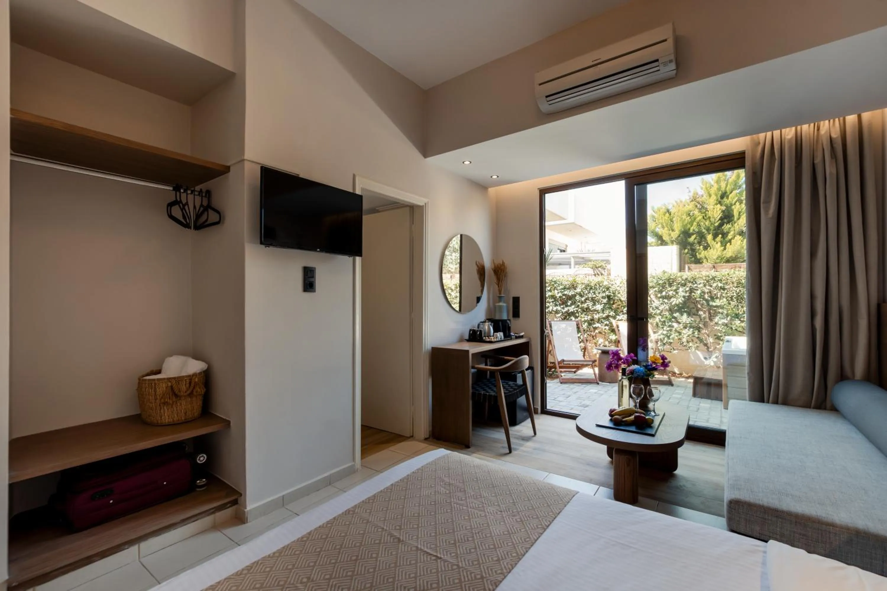 Bed in Dimitra Hotel & Apartments by Omilos Hotels