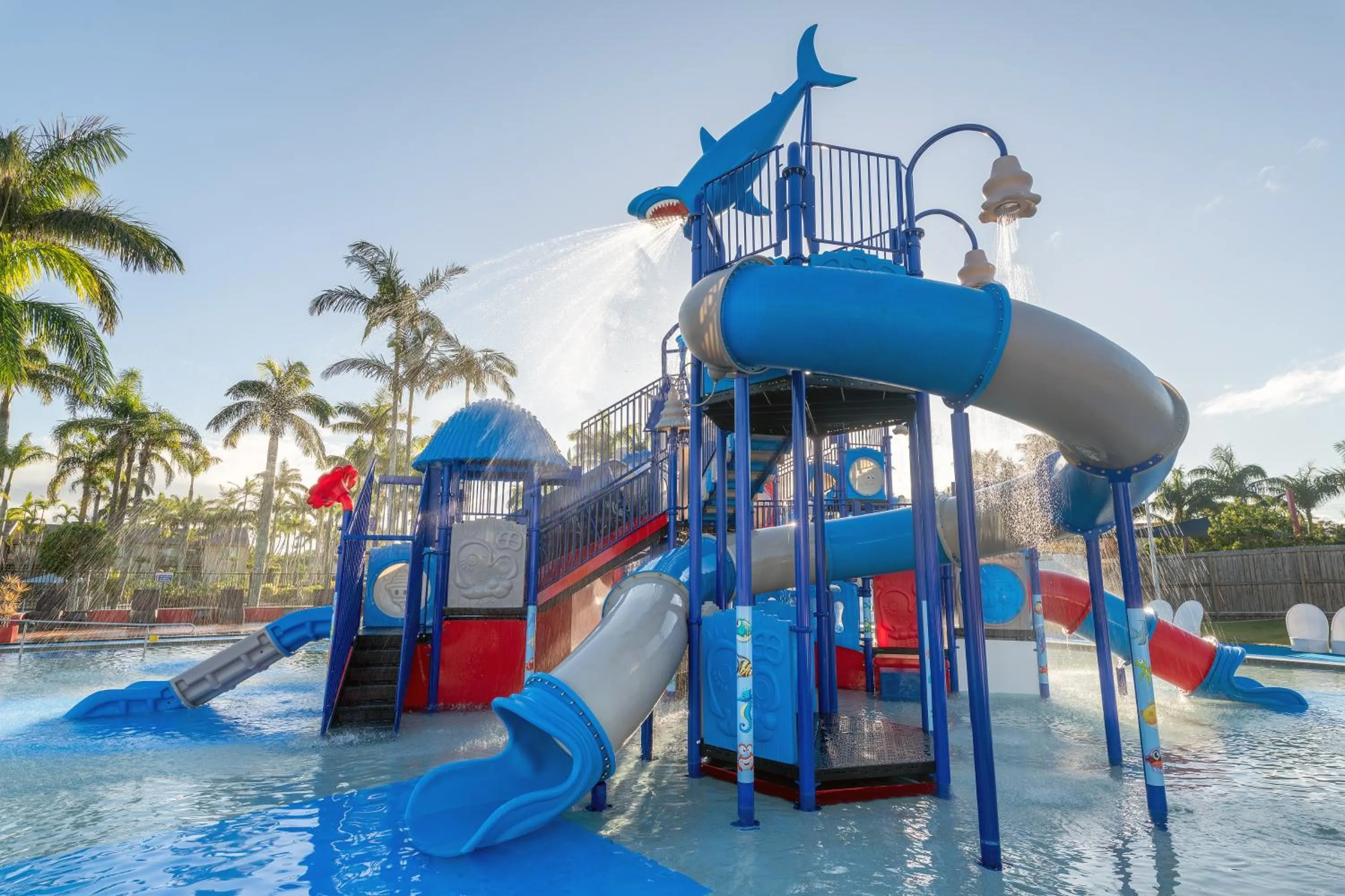 Aqua park in Oaks Sunshine Coast Oasis Resort