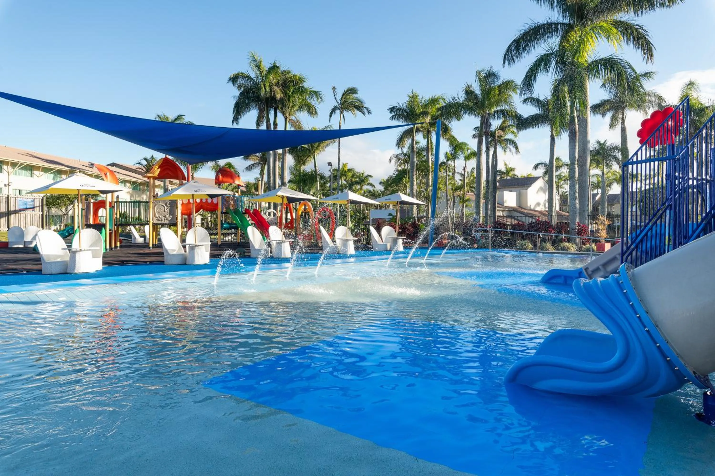 Aqua park in Oaks Sunshine Coast Oasis Resort