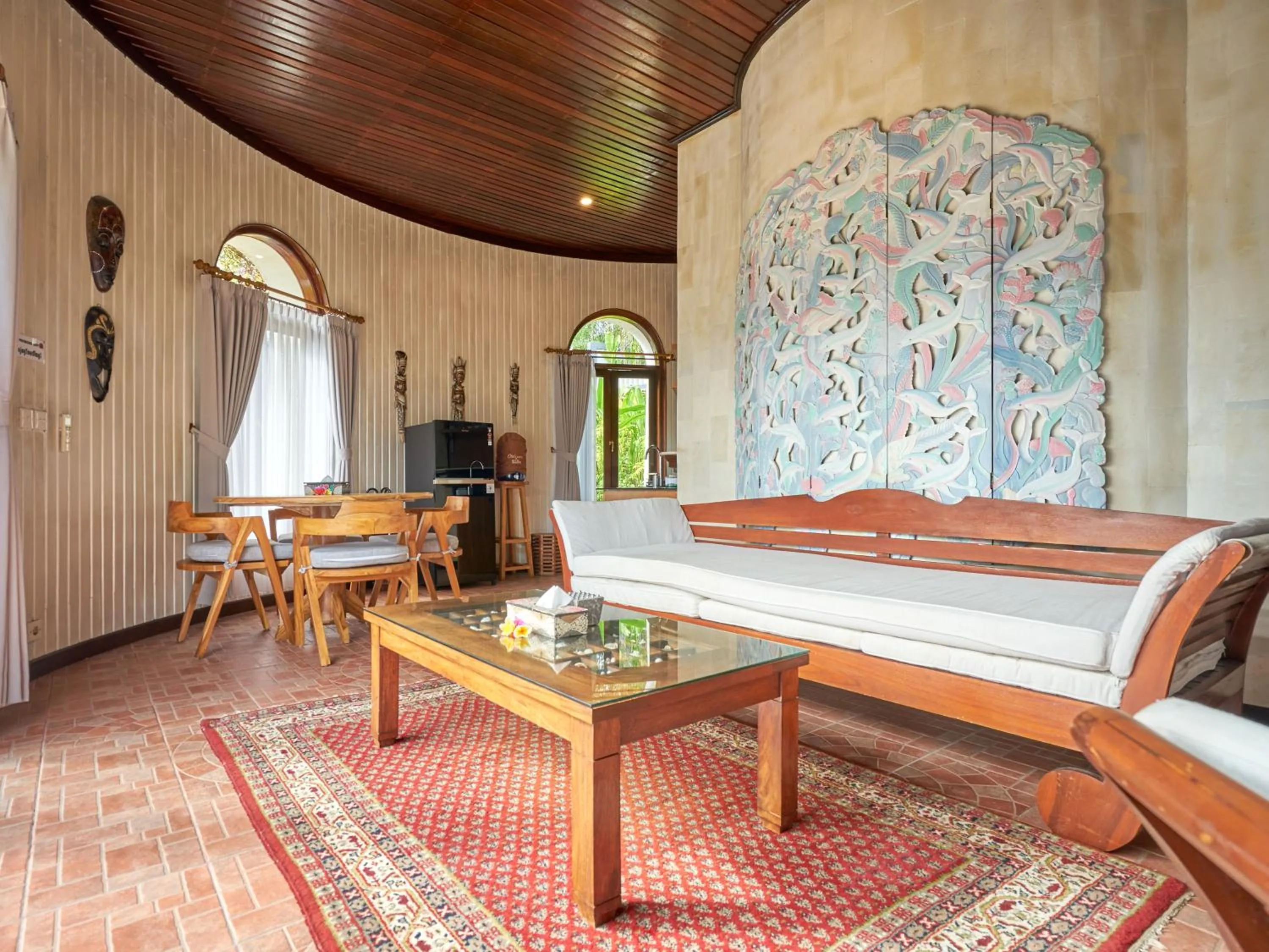 Living room, Bed in Onlyou Villas