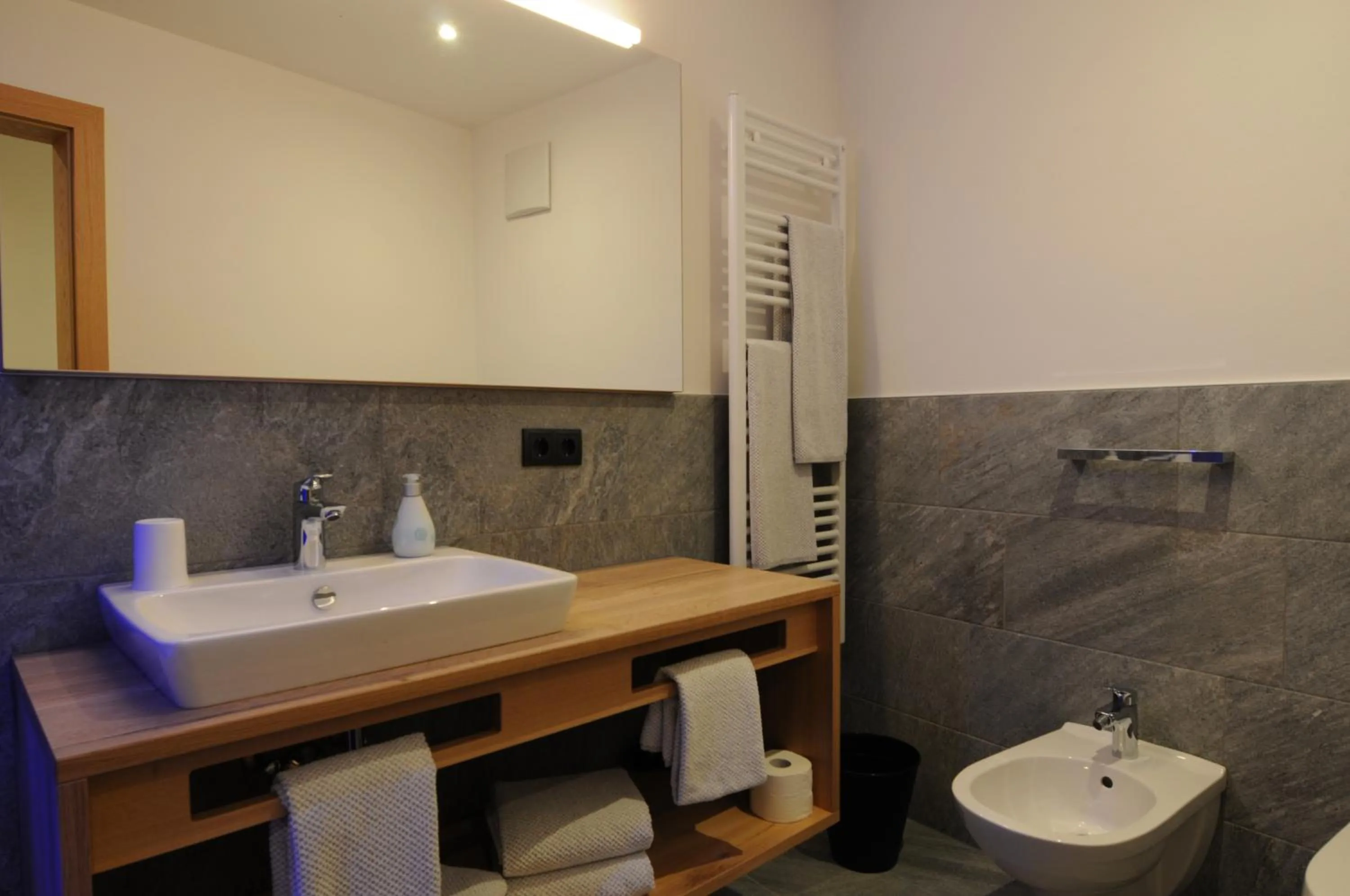 Bathroom in Naturhotel Haller